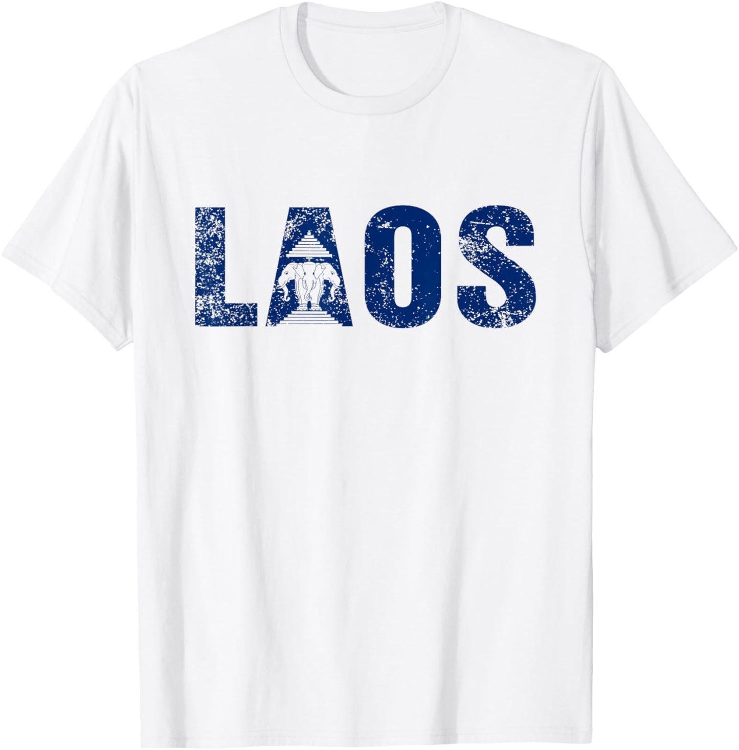 Laos Flag Vientiane Kingdom of Laos Men Women Kids T-Shirt - T-Shirt | White