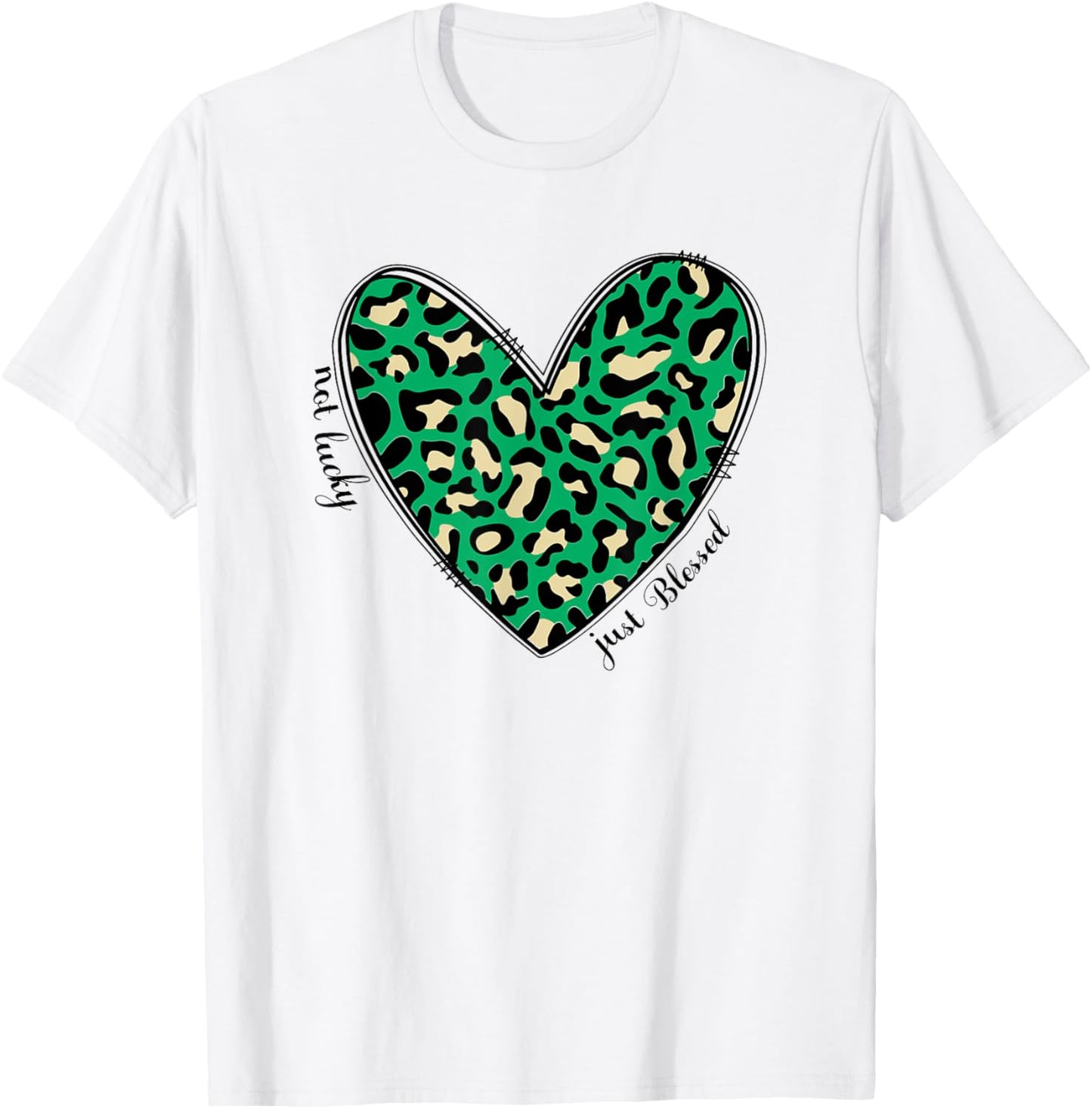 Christian Women Not Lucky Just Blessed Plaid St Patricks Day T-Shirt - T-Shirt | White