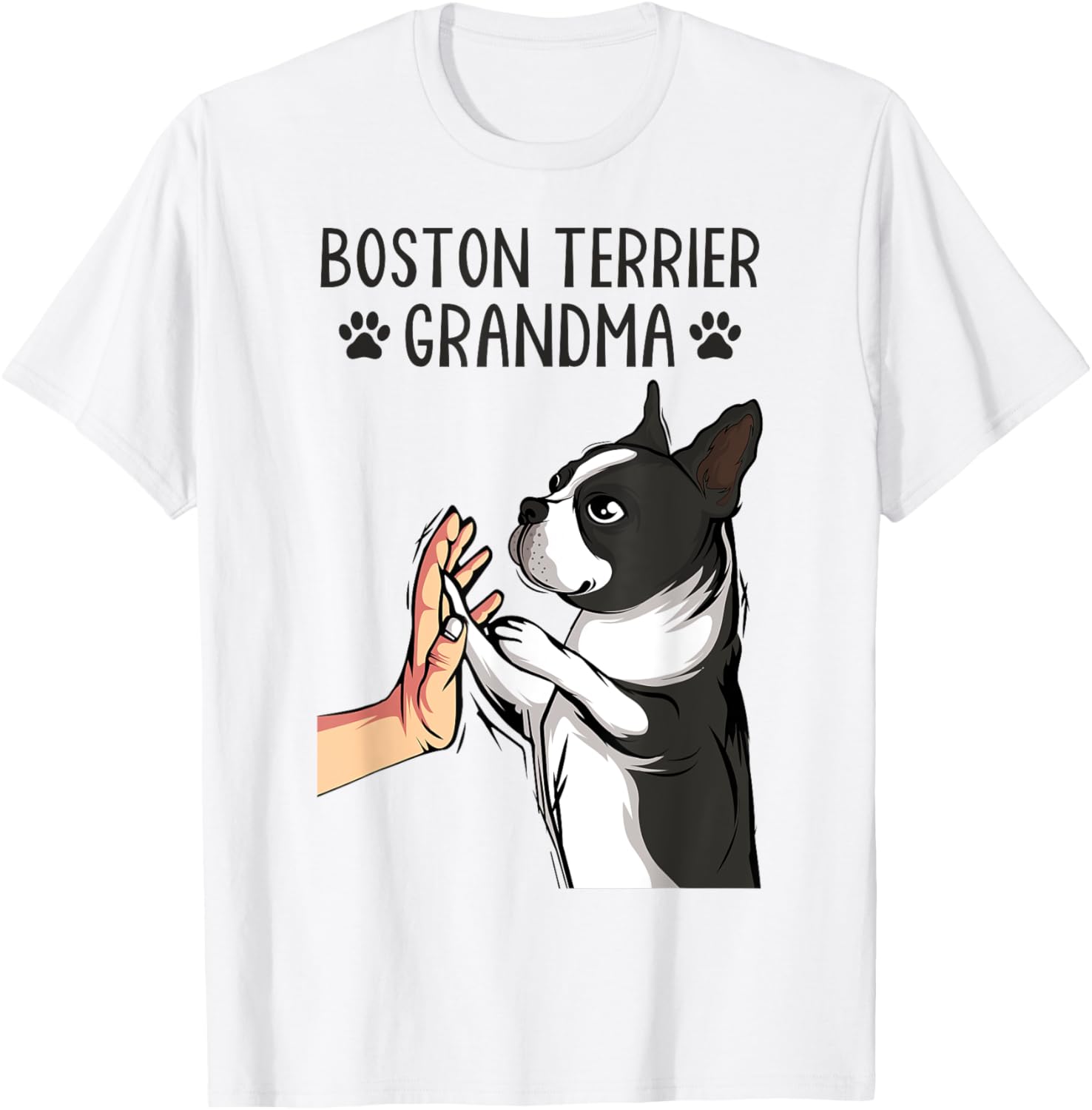 Boston Terrier Grandma Bostie Dog Mom Mother´s Day Women T-Shirt - T-Shirt | White