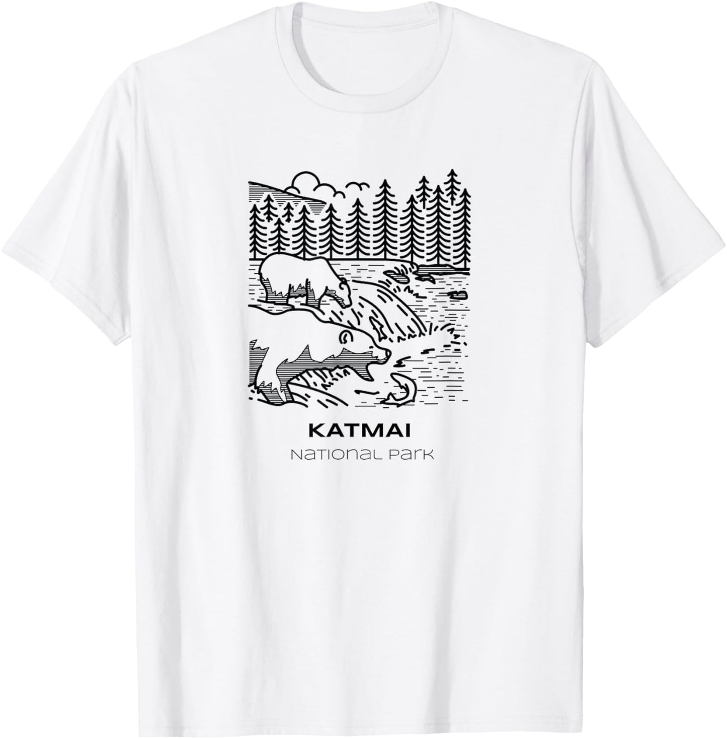 Vintage Katmai National Park Hike T-Shirt - T-Shirt | White