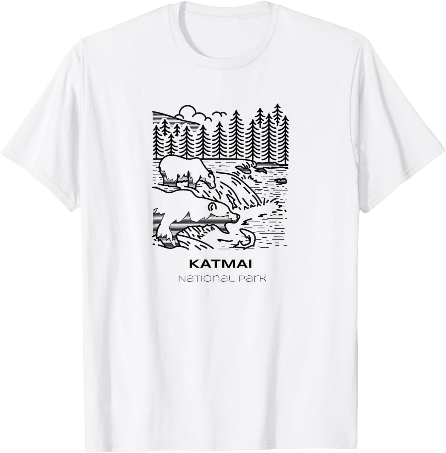 Vintage Katmai National Park Hike T-Shirt - T-Shirt | White