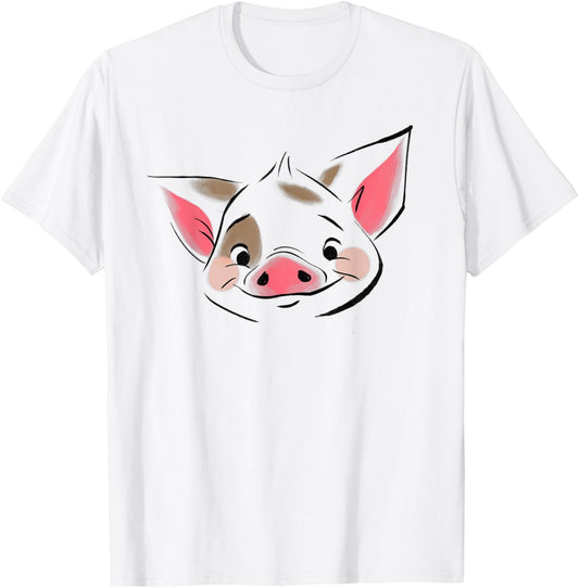 Disney Moana Pua Face T-Shirt - T-Shirt | White