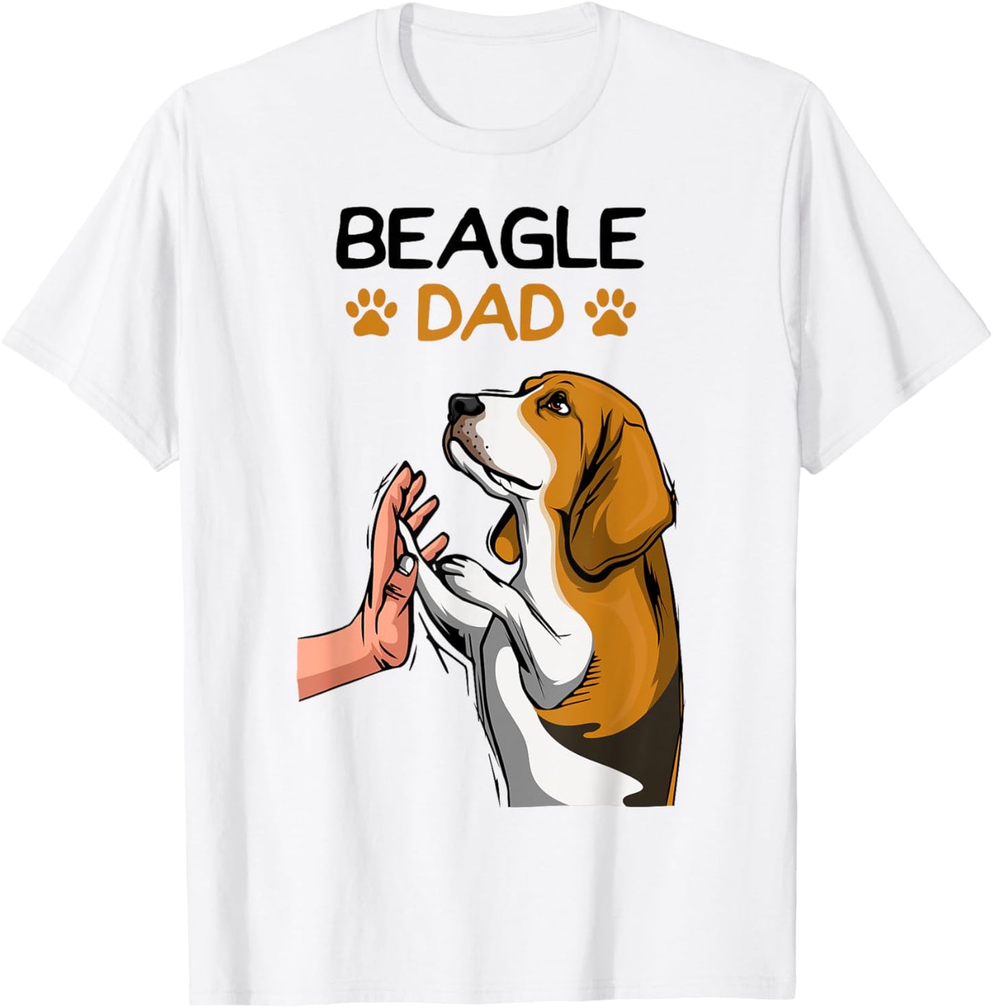 Beagle Dad Dog Father T-Shirt - T-Shirt | White