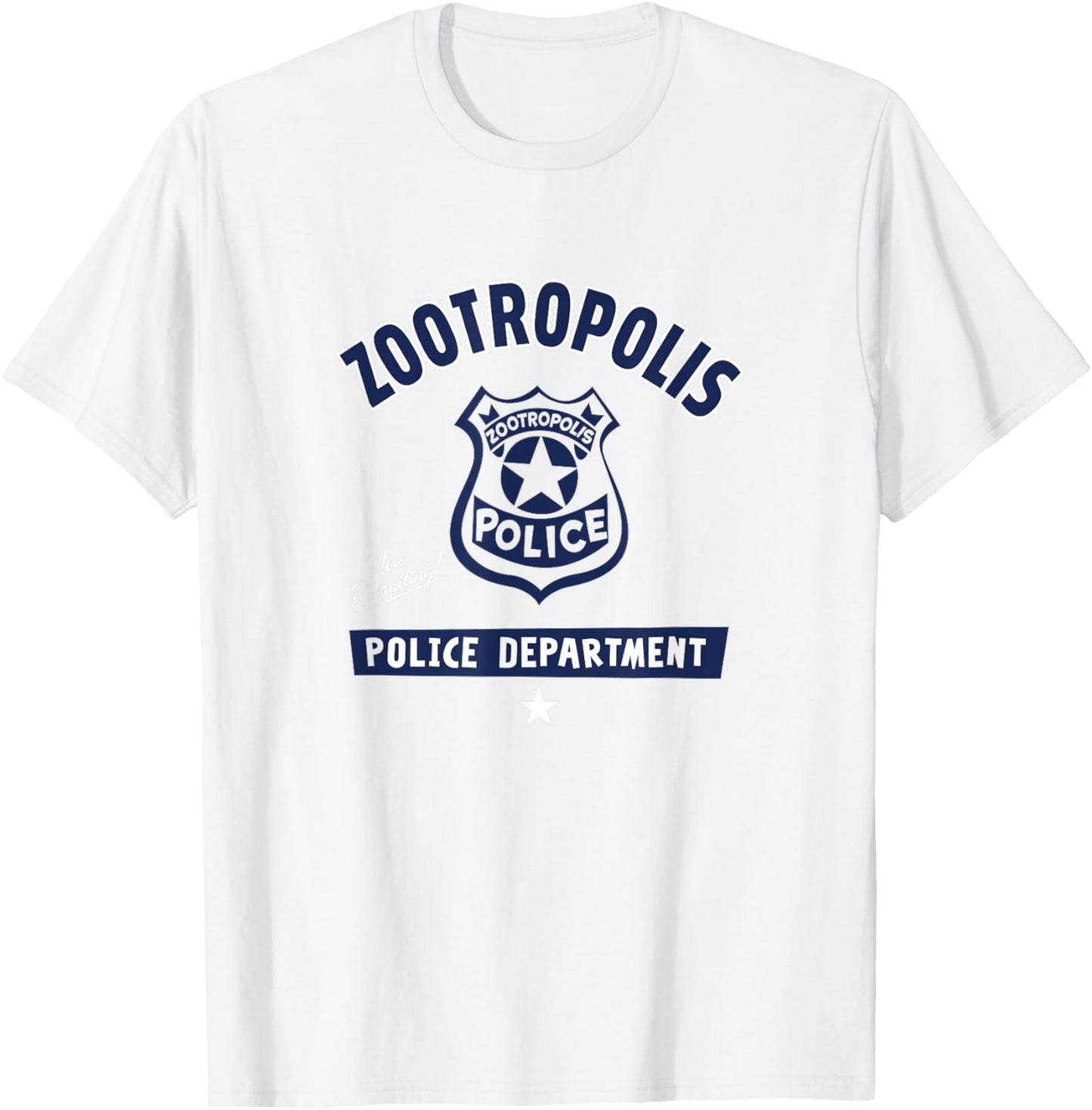 Disney Zootopia Police Department Badge Small T-Shirt - T-Shirt | White