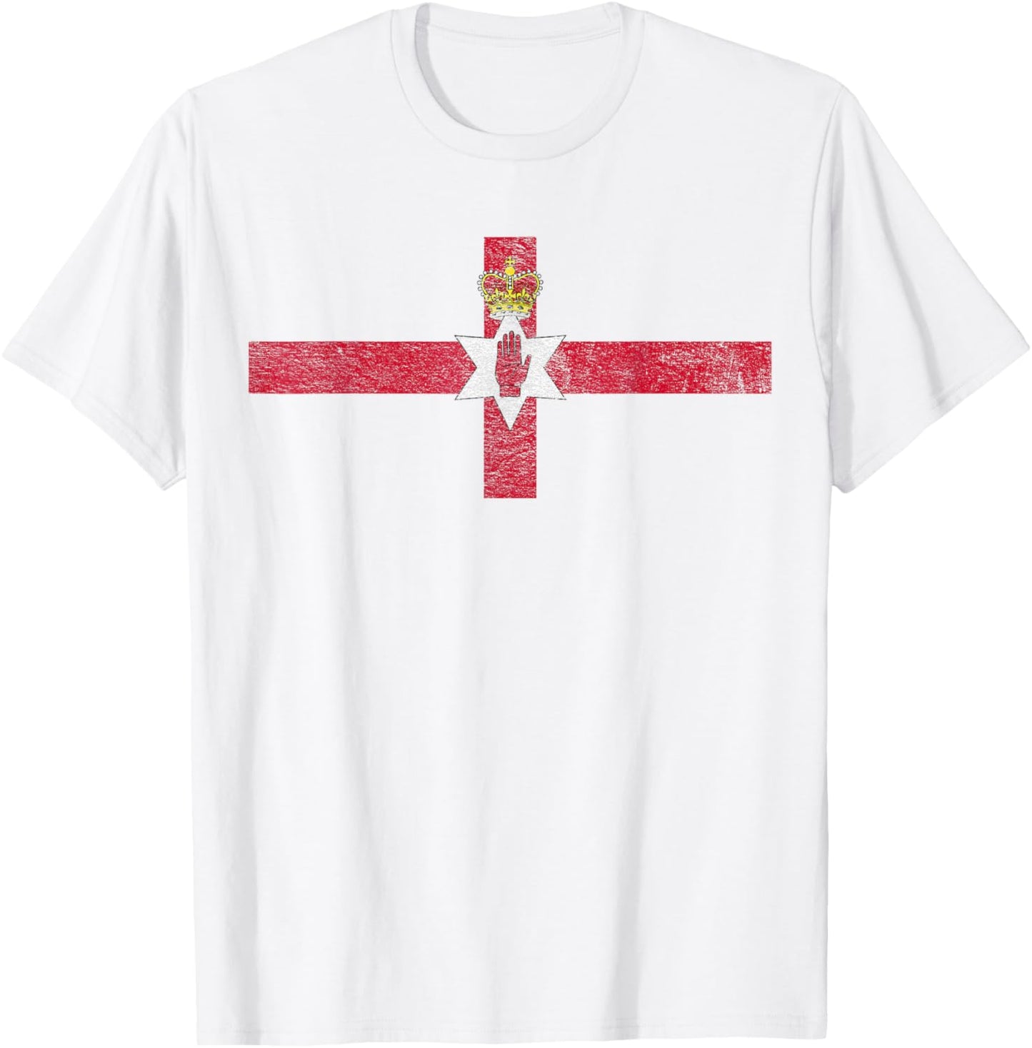 Northern Ireland Flag Red Hand T-Shirt - T-Shirt | White