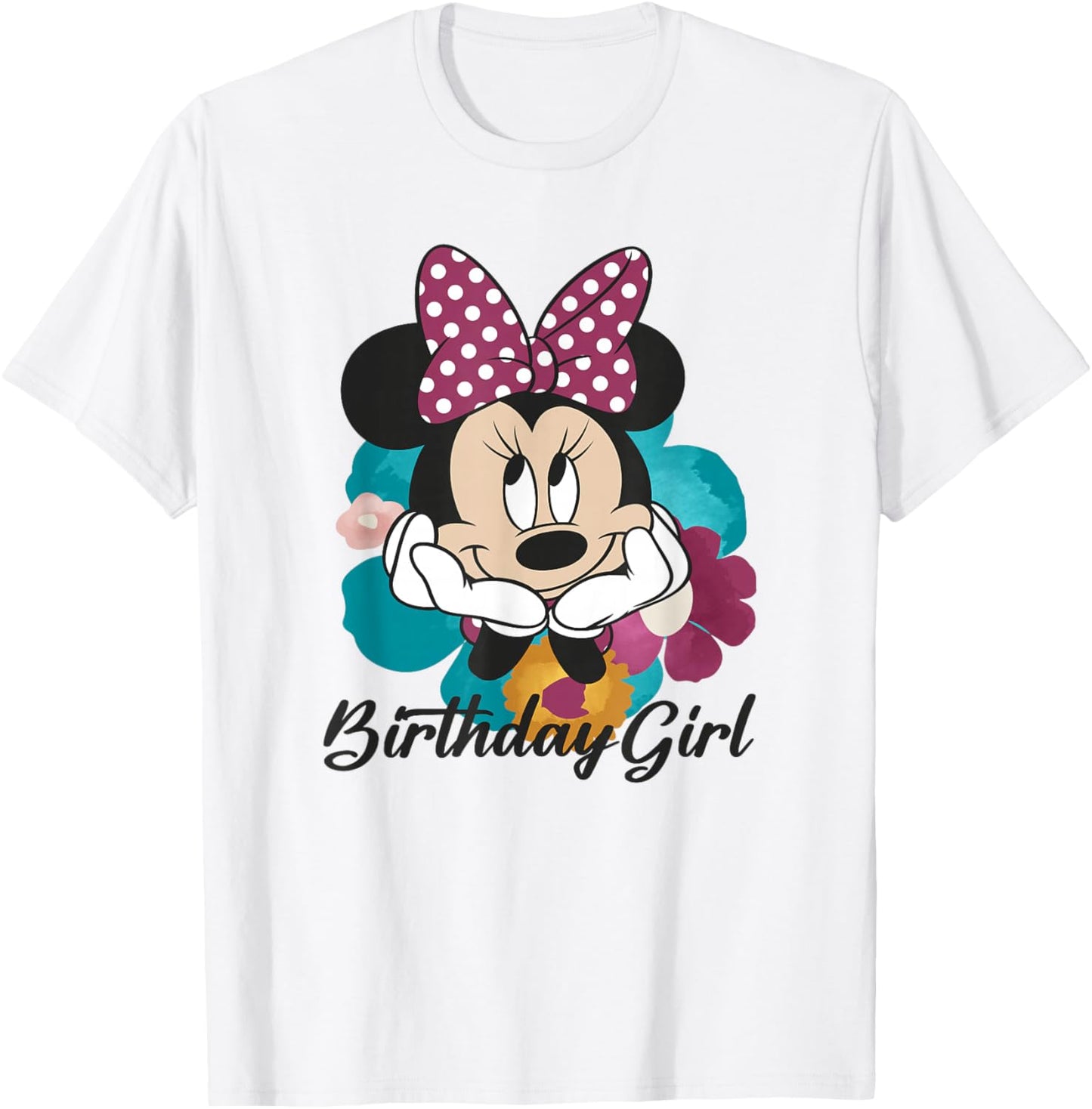 Disney Mickey and Friends Minnie Mouse Birthday Girl T-Shirt - T-Shirt | White