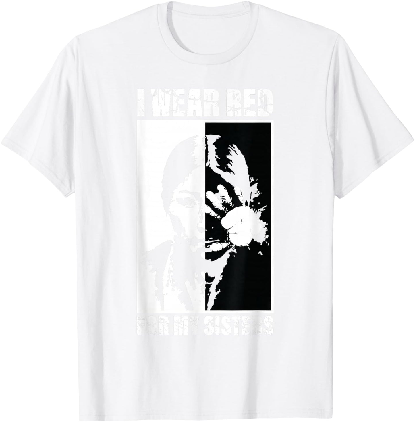Native America MMIW Awareness - I Wear Red for My Sisters Small T-Shirt - T-Shirt | White