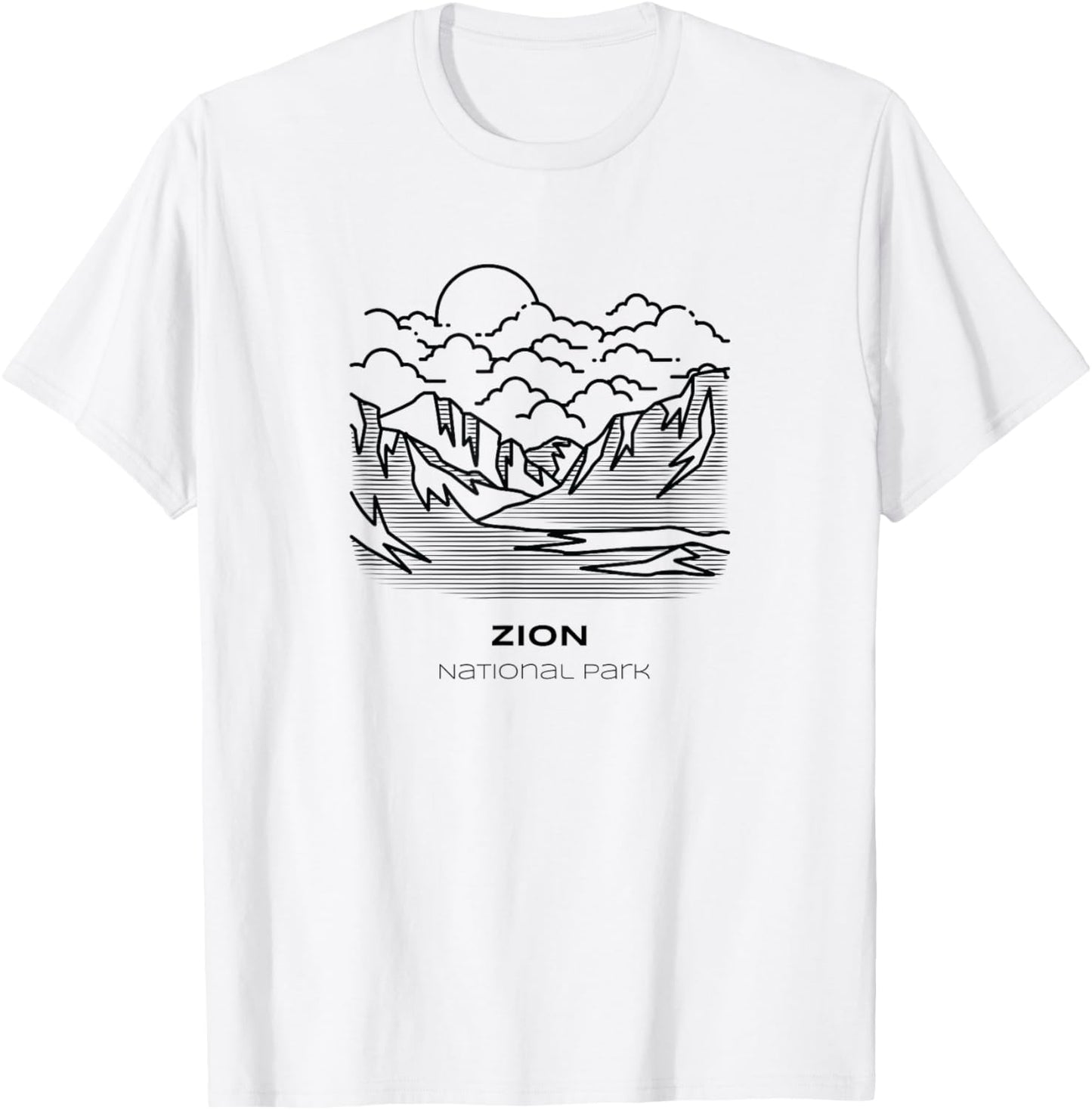Vintage Zion National Park Hike T-Shirt - T-Shirt | White