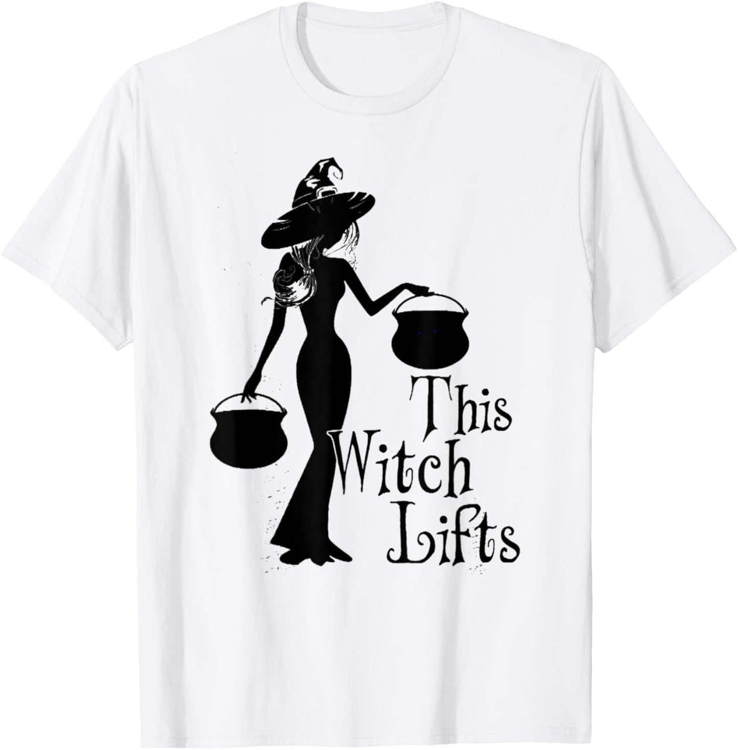 This Witch Lifts Funny Workout Fitness Bodybuilding T-Shirt - T-Shirt | White