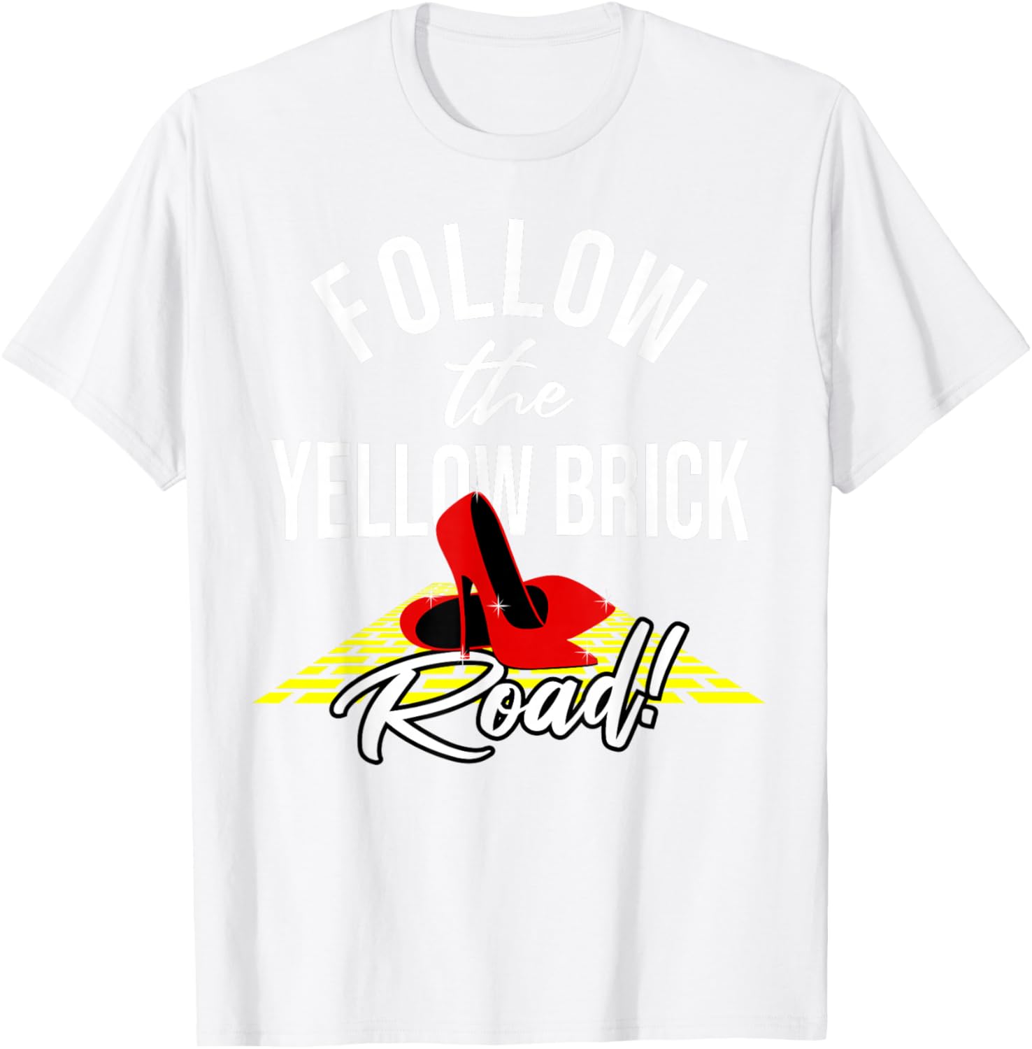 Dorothy and Friends Yellow Brick Road T-Shirt - T-Shirt | White
