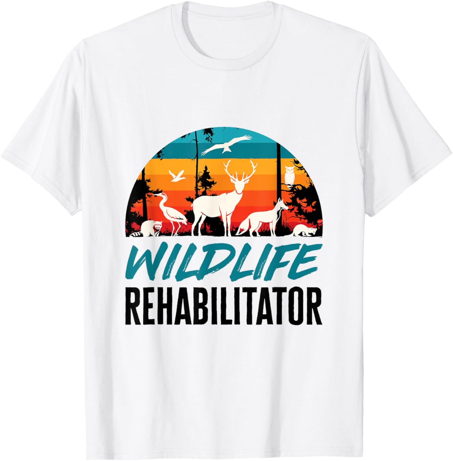 Wildlife Rehabilitator Animal Rehab Rehabilitation Rescue T-Shirt - T-Shirt | White