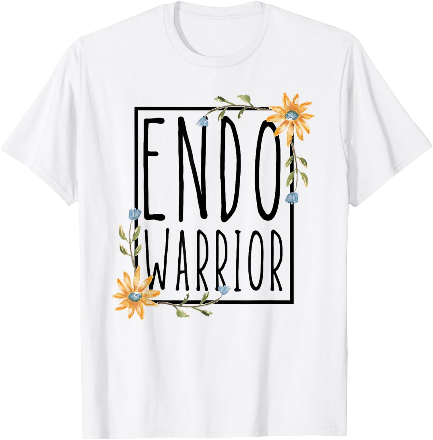 Endo Warrior - Sunflower Endometriosis Awareness T-Shirt - T-Shirt | White