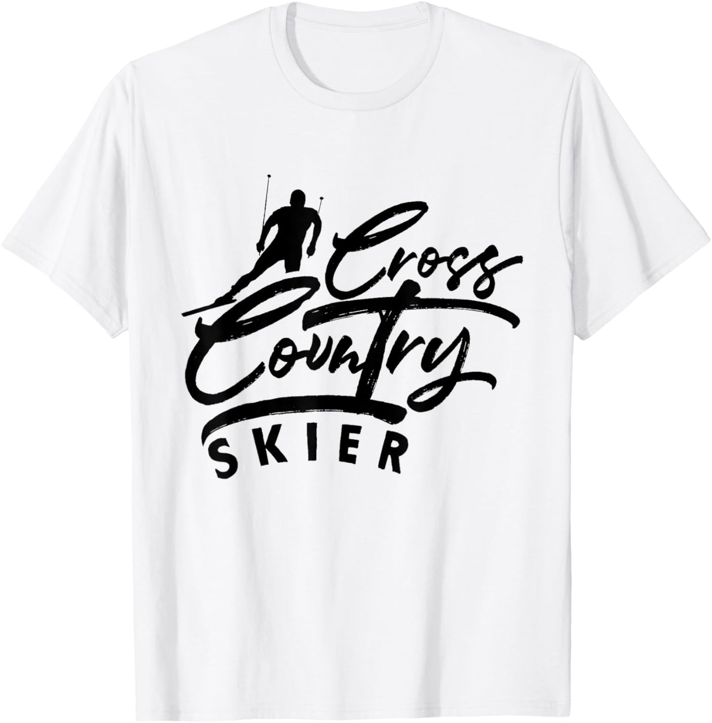 Cross Country Skiing Skier XC Ski Winter Sports Snow T-Shirt - T-Shirt | White