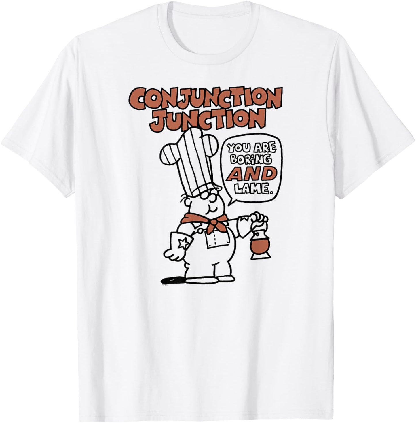 Ripple Junction x Schoolhouse Rock Conjunction Junction Art T-Shirt - T-Shirt | White