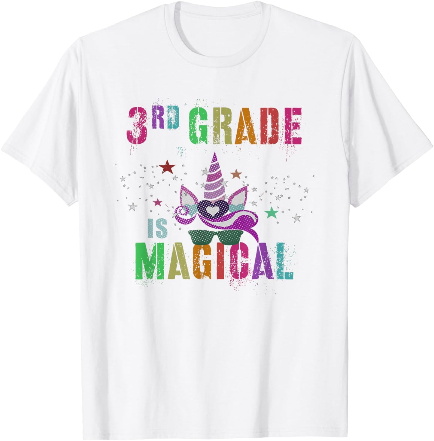 3rd Grader THIRD GRADE IS MAGICAL I'm Unicorn Kids Teacher T-Shirt - T-Shirt | White