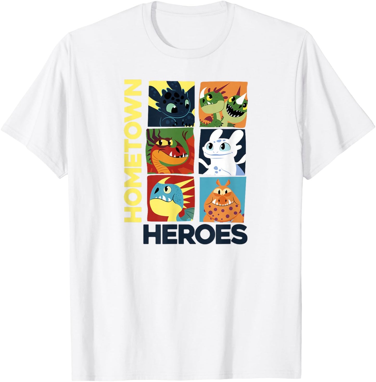 How to Train Your Dragon 3 Hometown Heroes T-Shirt - T-Shirt | White