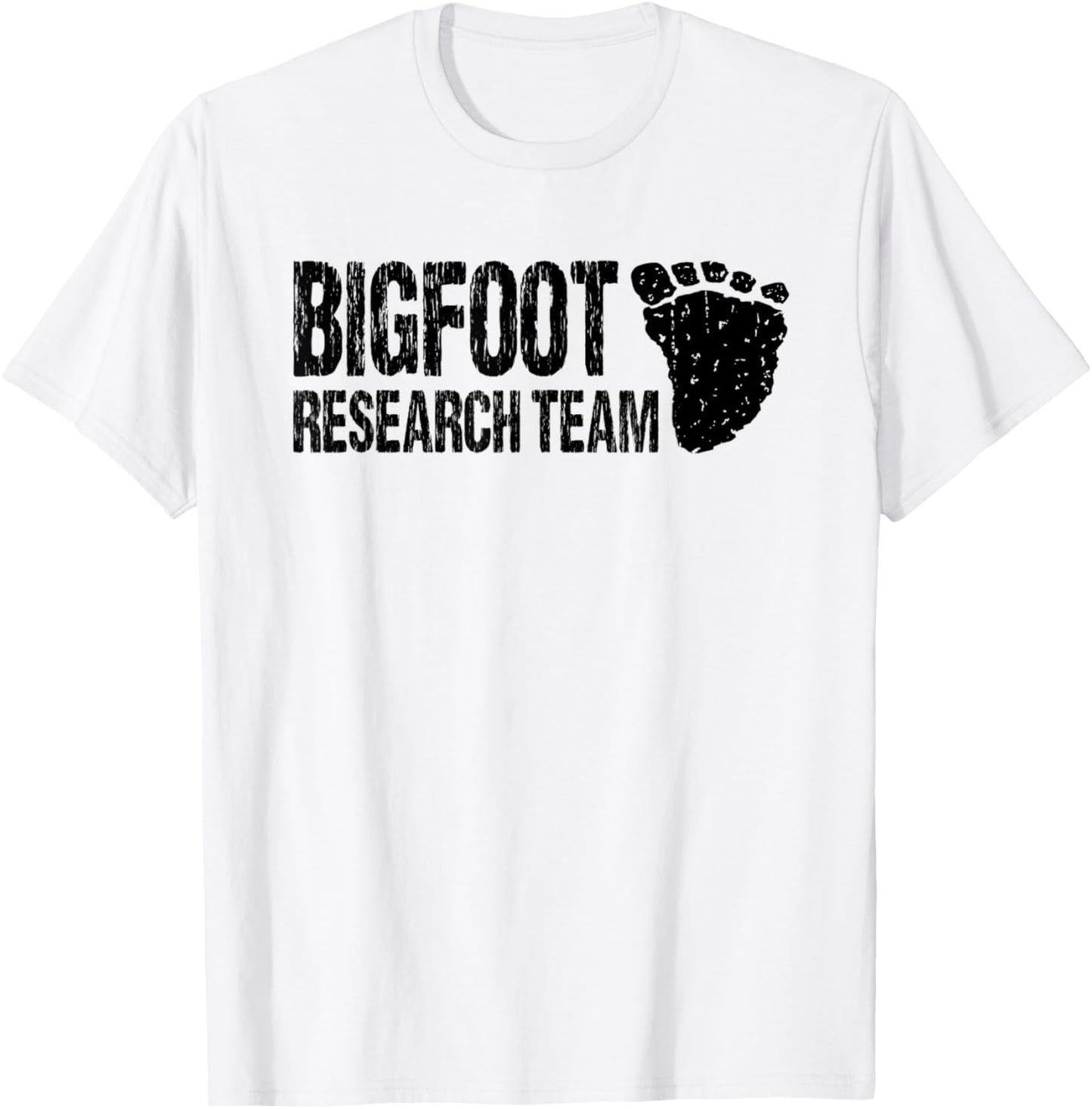 Bigfoot Research Team Retro Sasquatch Bigfoot Hunting Kit T-Shirt - T-Shirt | White