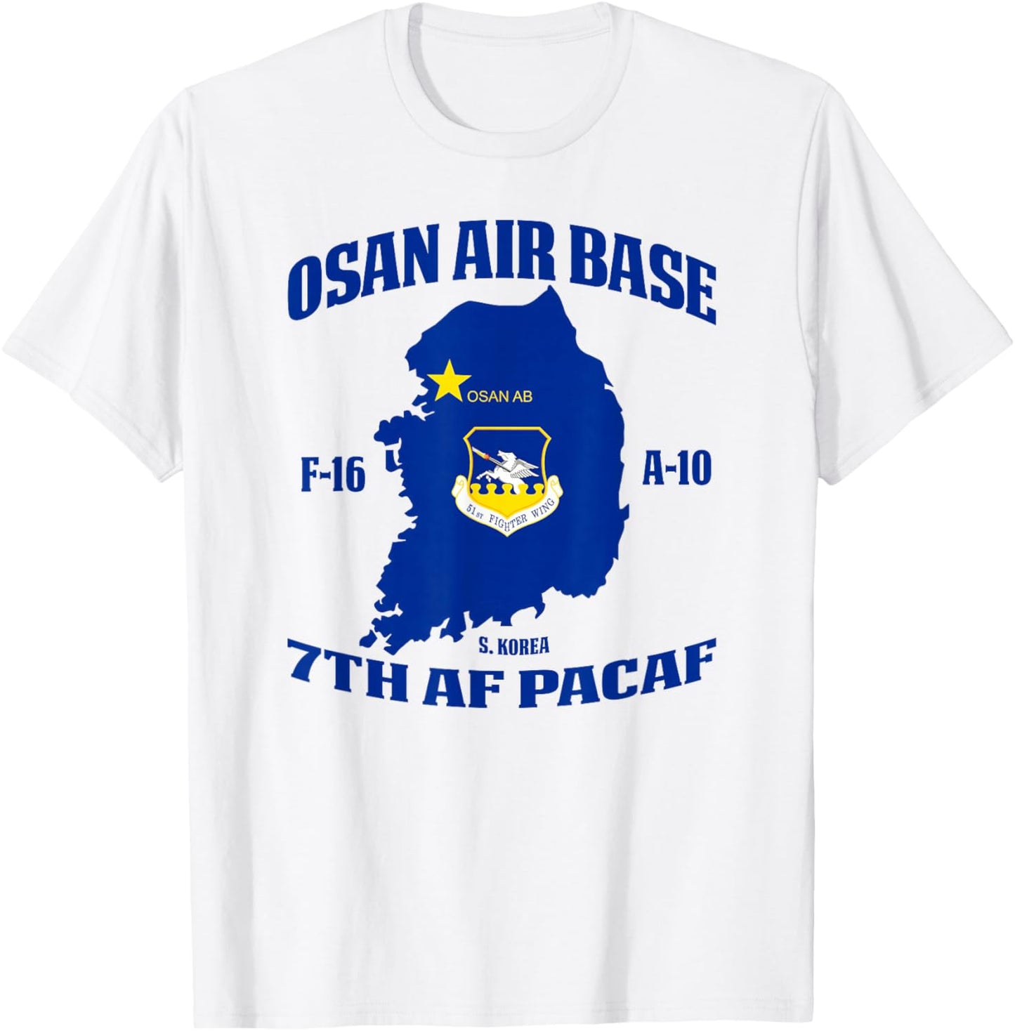 Osan Air Base 7th Af Pacaf T-Shirt - T-Shirt | White