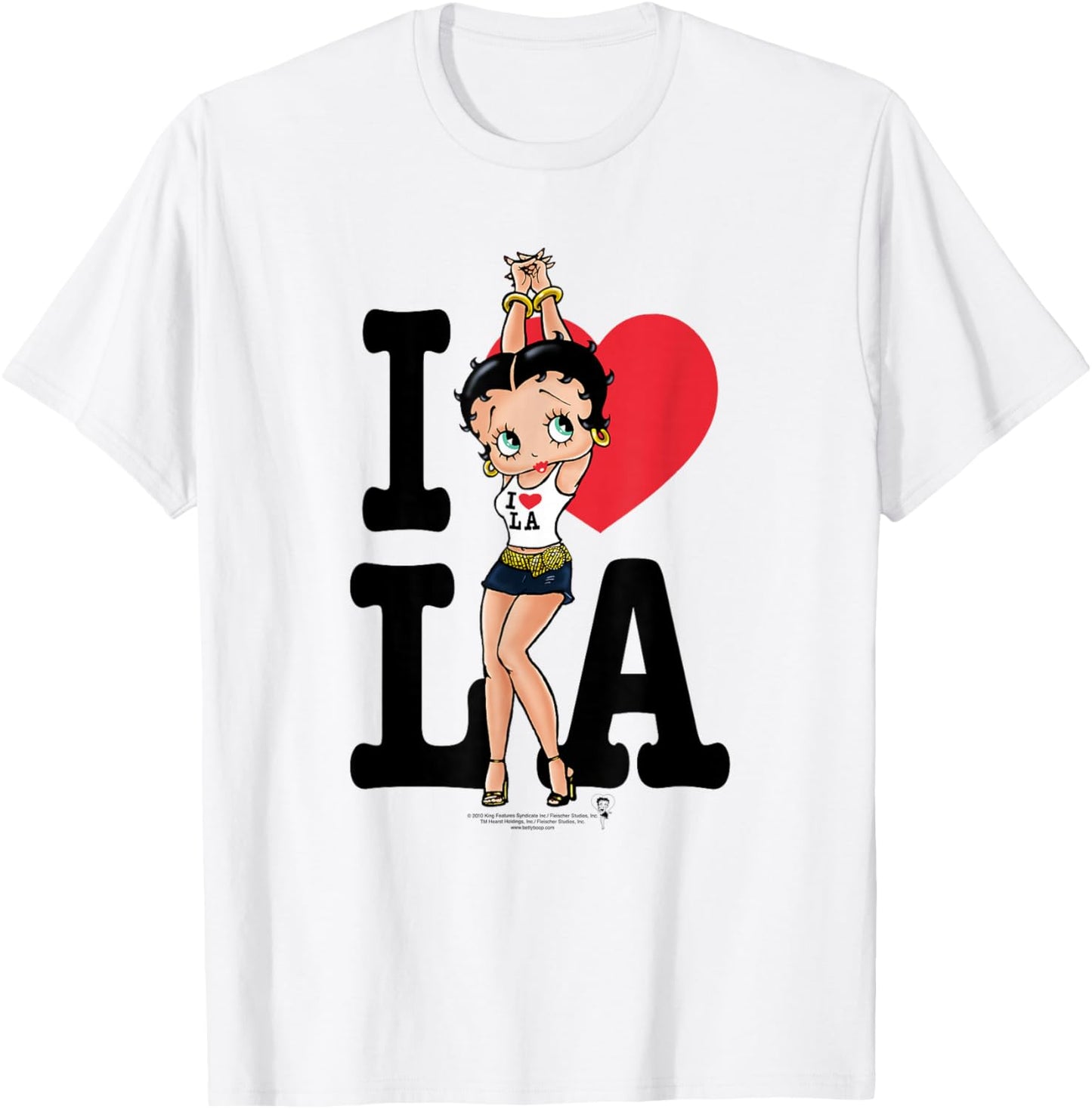 Betty Boop I Heart LA T-Shirt - T-Shirt | White