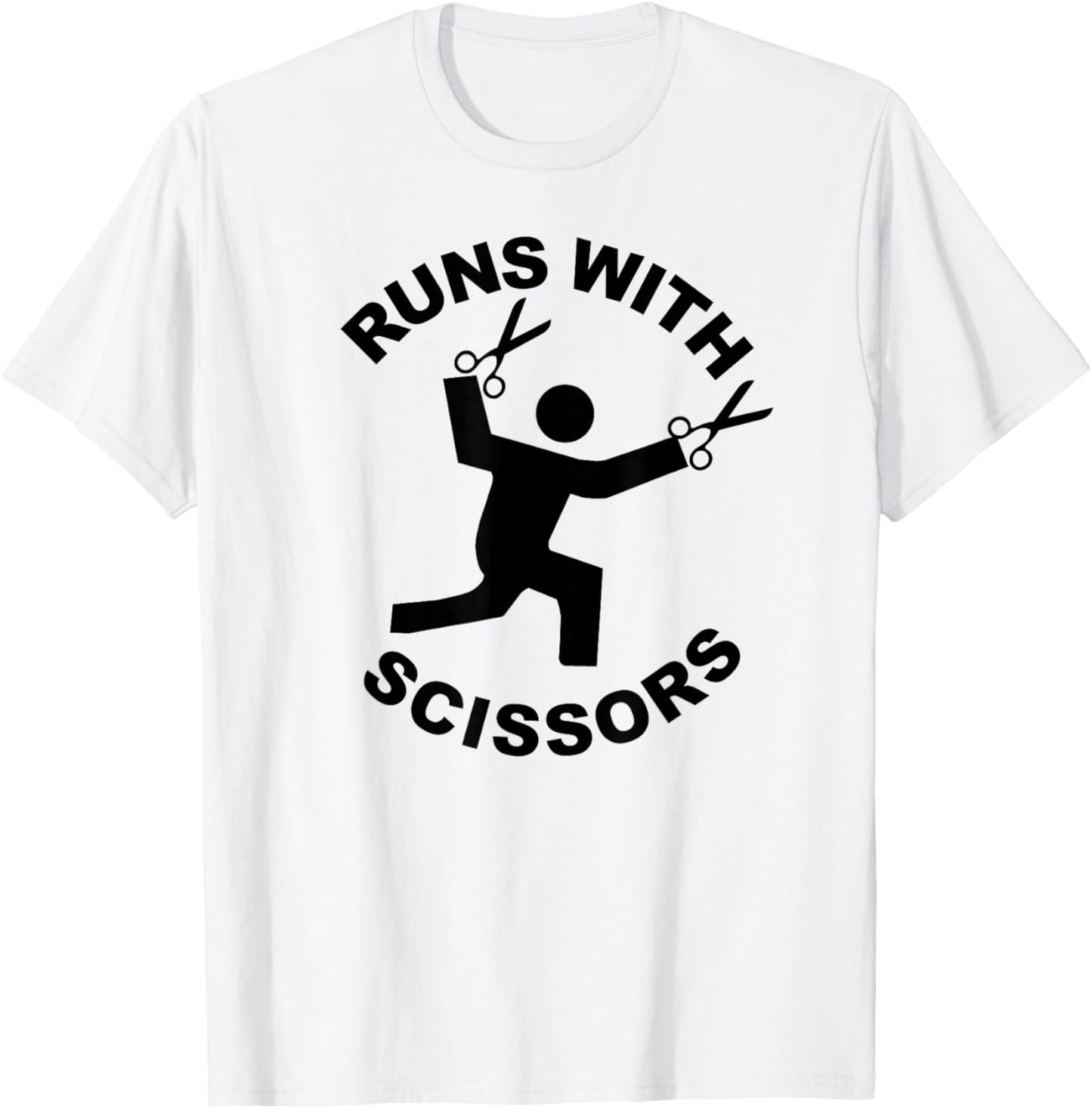 Runs with Scissors T-Shirt - T-Shirt | White