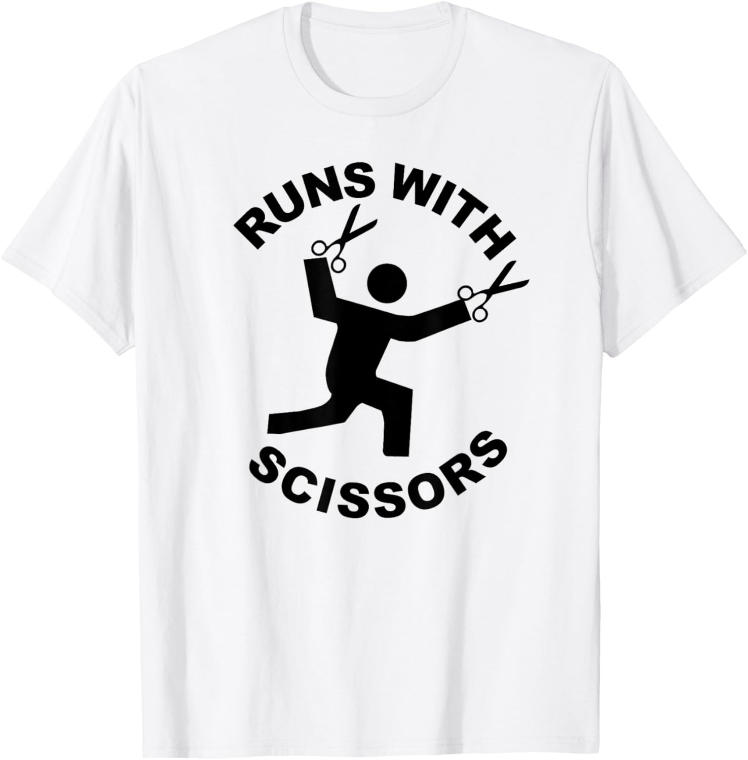 Runs with Scissors T-Shirt - T-Shirt | White