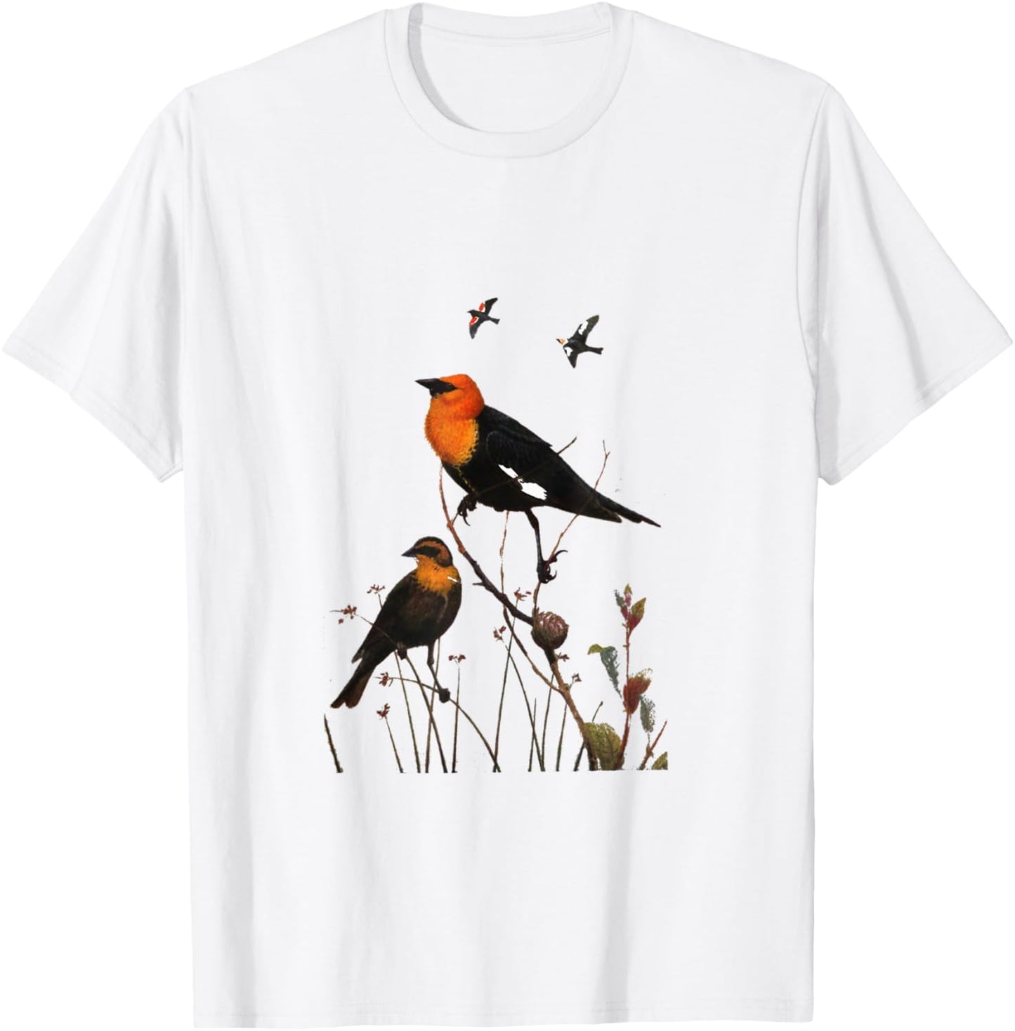 Yellow-Headed Blackbird T-Shirt - T-Shirt | White