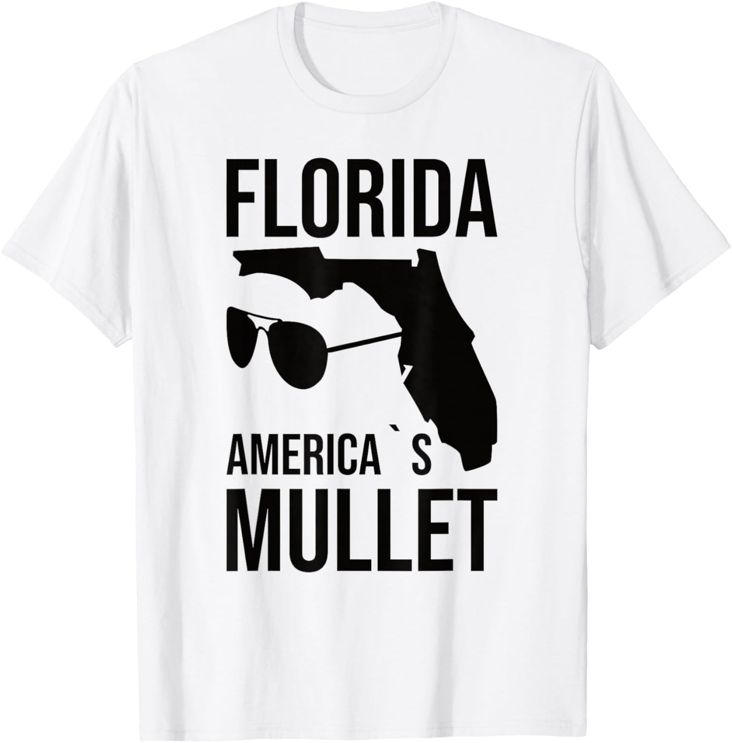 Florida America´s Mullet West Coast T-Shirt - T-Shirt | White