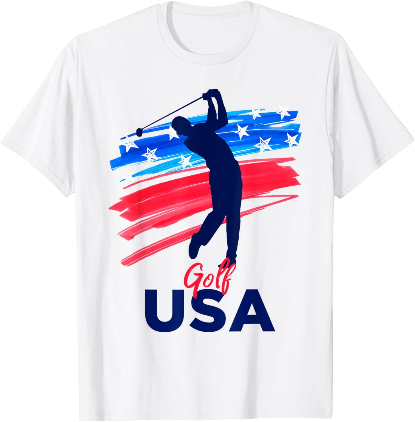 Golf USA Support the Team Shirt USA Golf Lover T-Shirt - T-Shirt | White