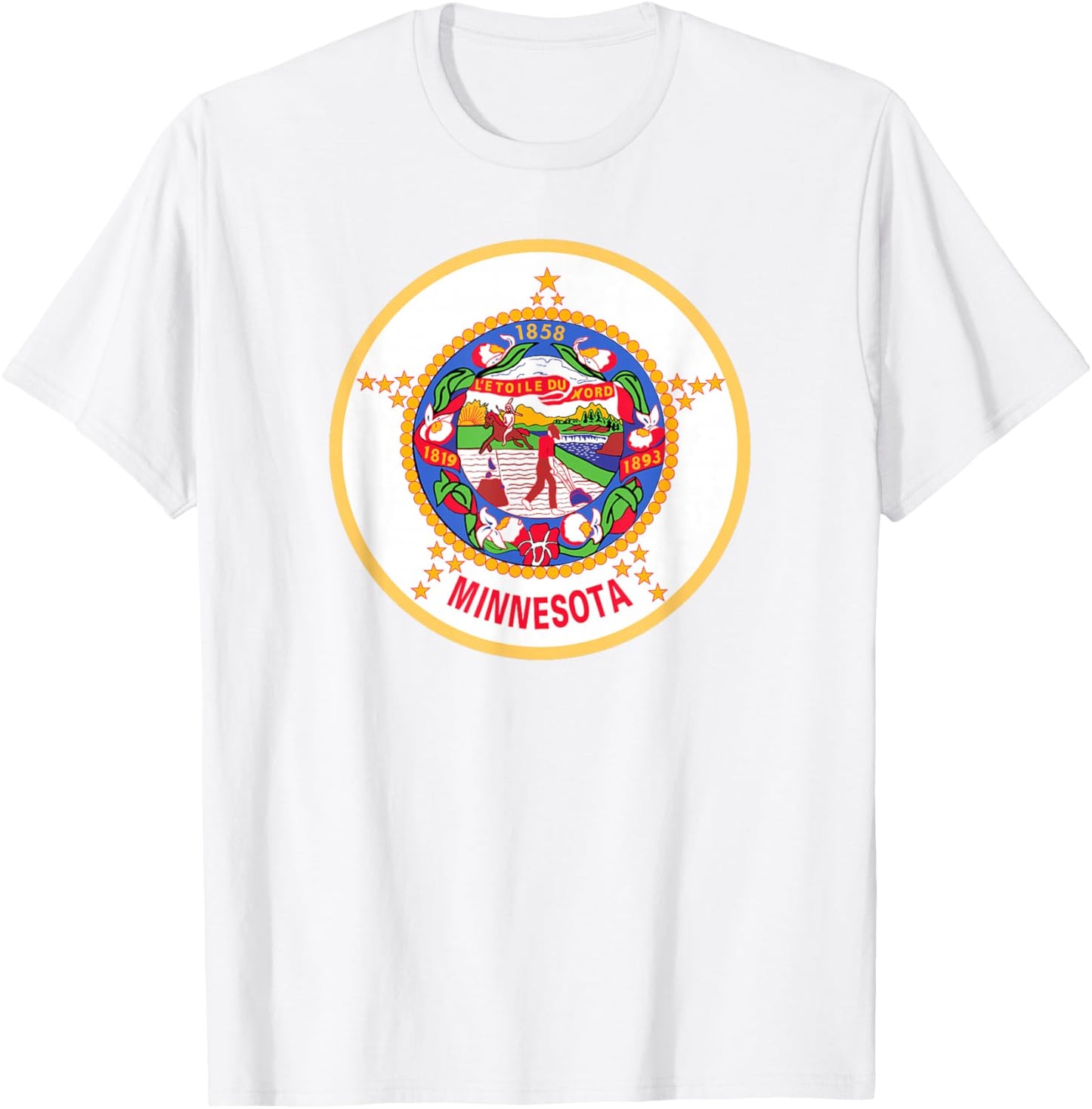 Minnesota State Flag T-Shirt - T-Shirt | White