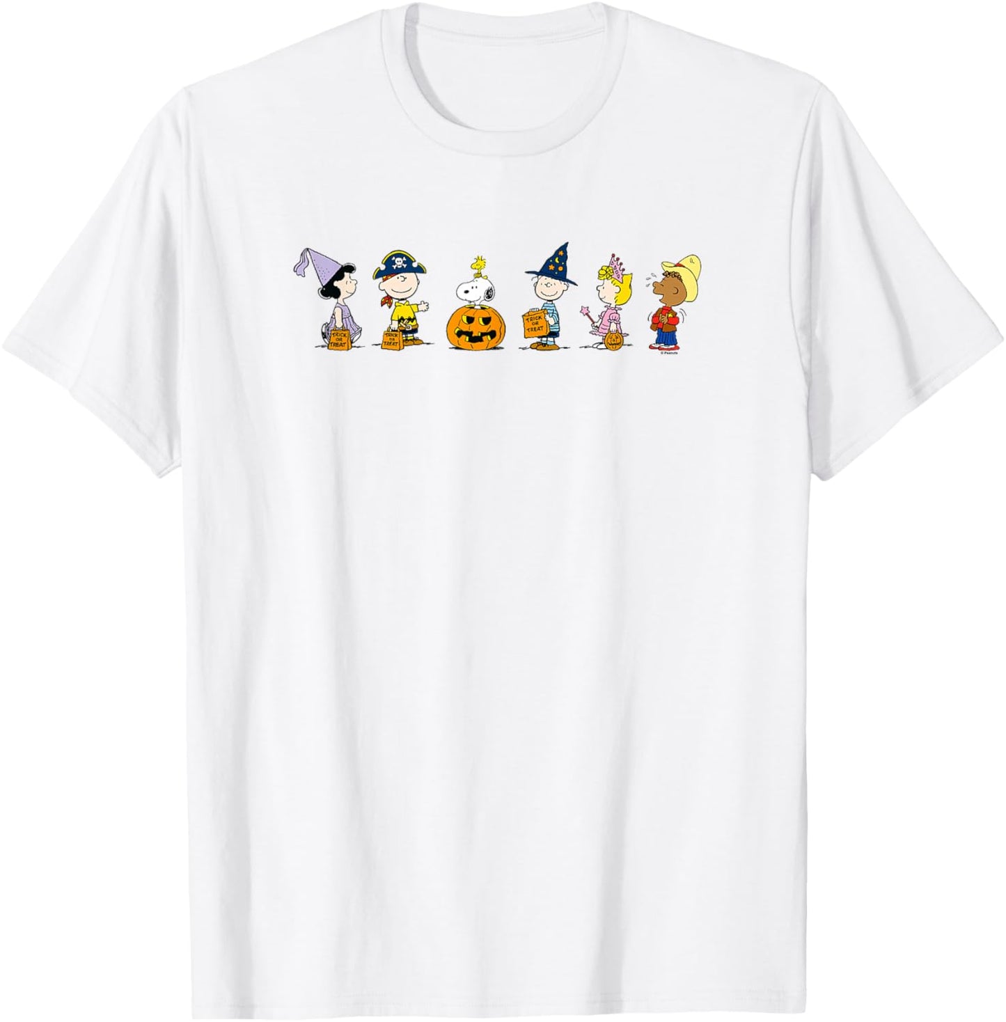 Peanuts Halloween Line T-Shirt - T-Shirt | White