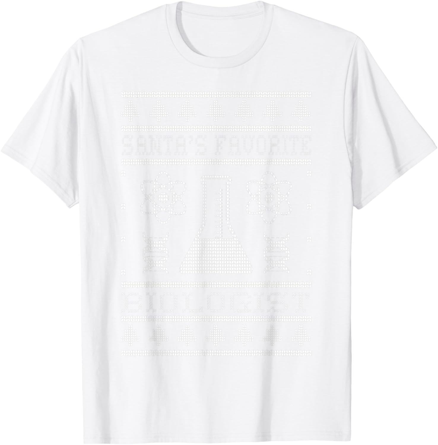 Santa's Favorite Biologist Christmas Biology Science Lover T-Shirt - T-Shirt | White