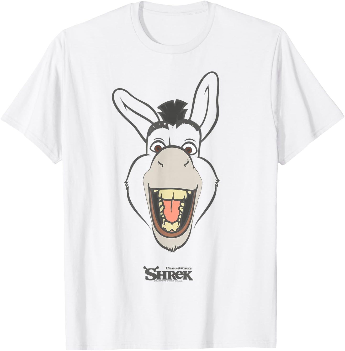 Shrek Donkey Big face T-Shirt - T-Shirt | White