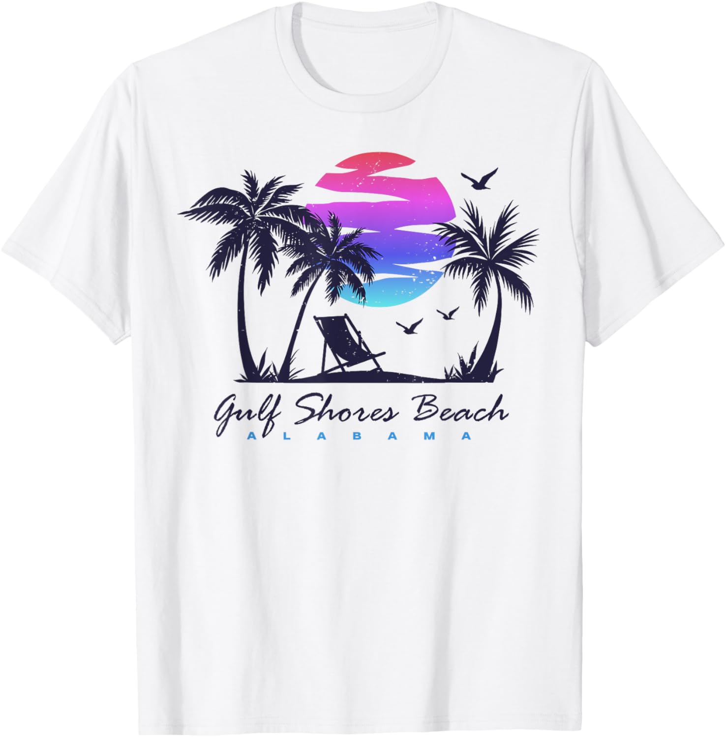 GULF SHORES BEACH ALABAMA Spring Break Vacation Trip Vintage Men Women Girls Kids T-Shirt - T-Shirt | White