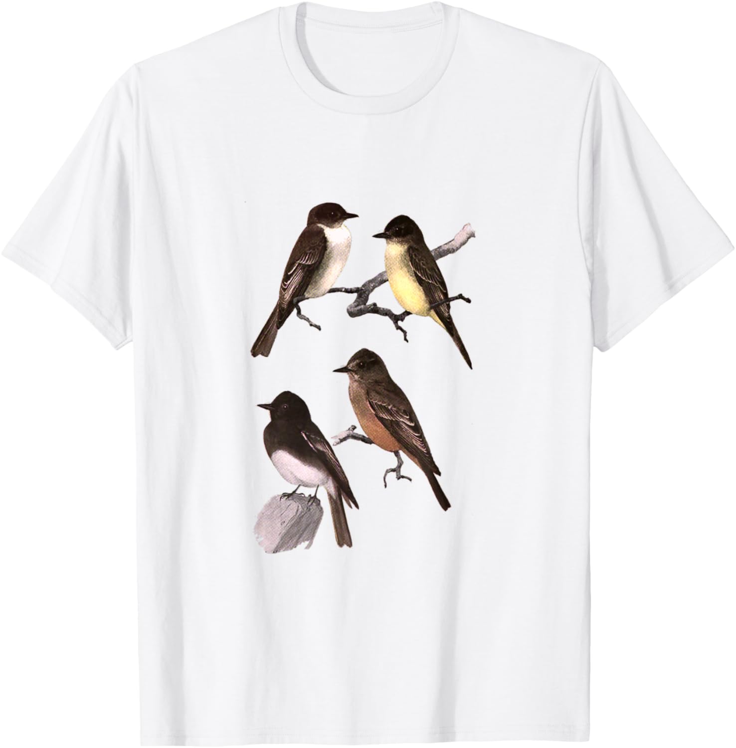 Phoebe Bird T-Shirt - T-Shirt | White