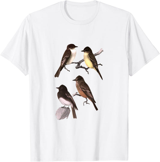 Phoebe Bird T-Shirt - T-Shirt | White