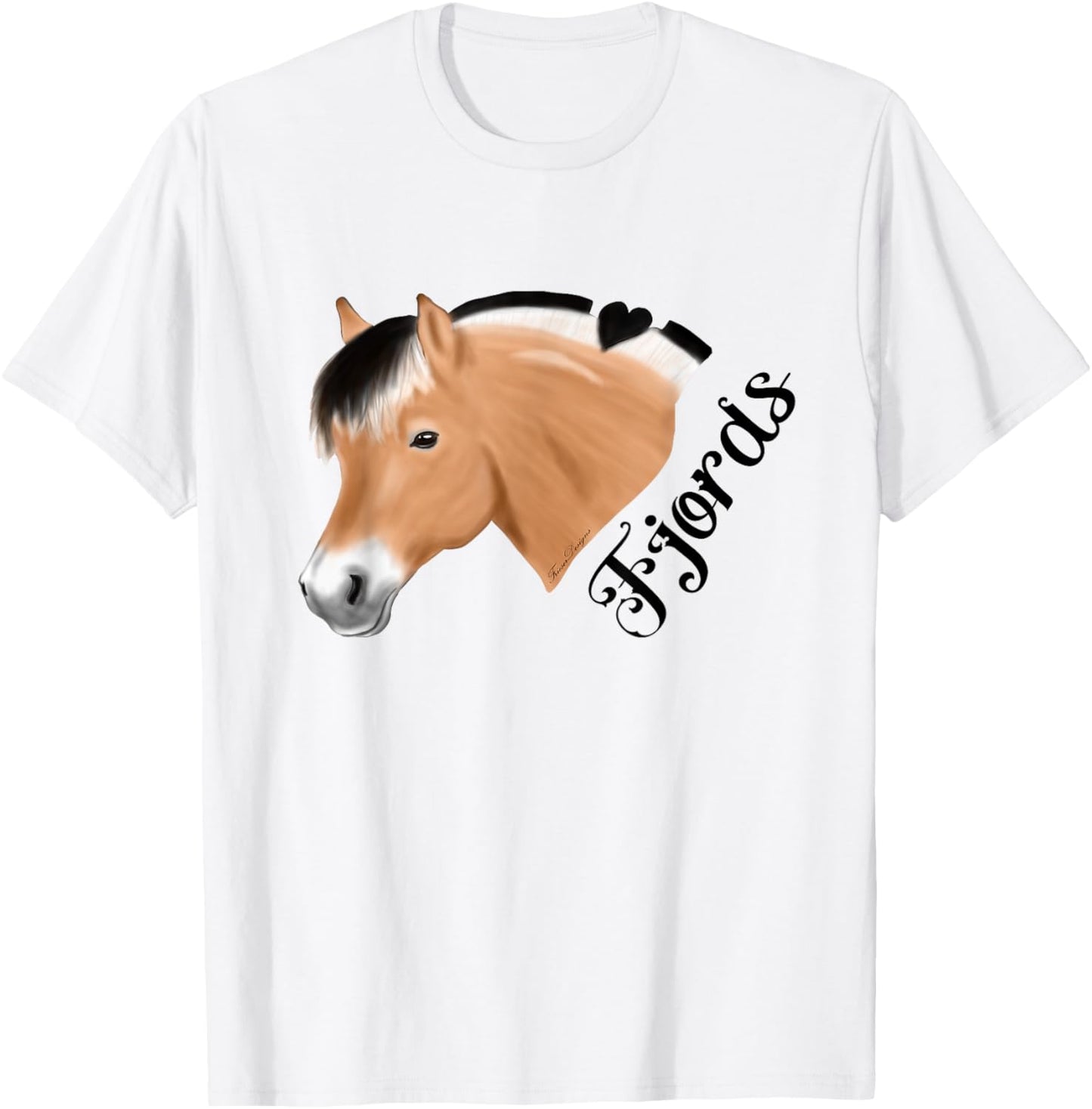 Norwegian Fjord Horse for Fjords rider T-Shirt - T-Shirt | White