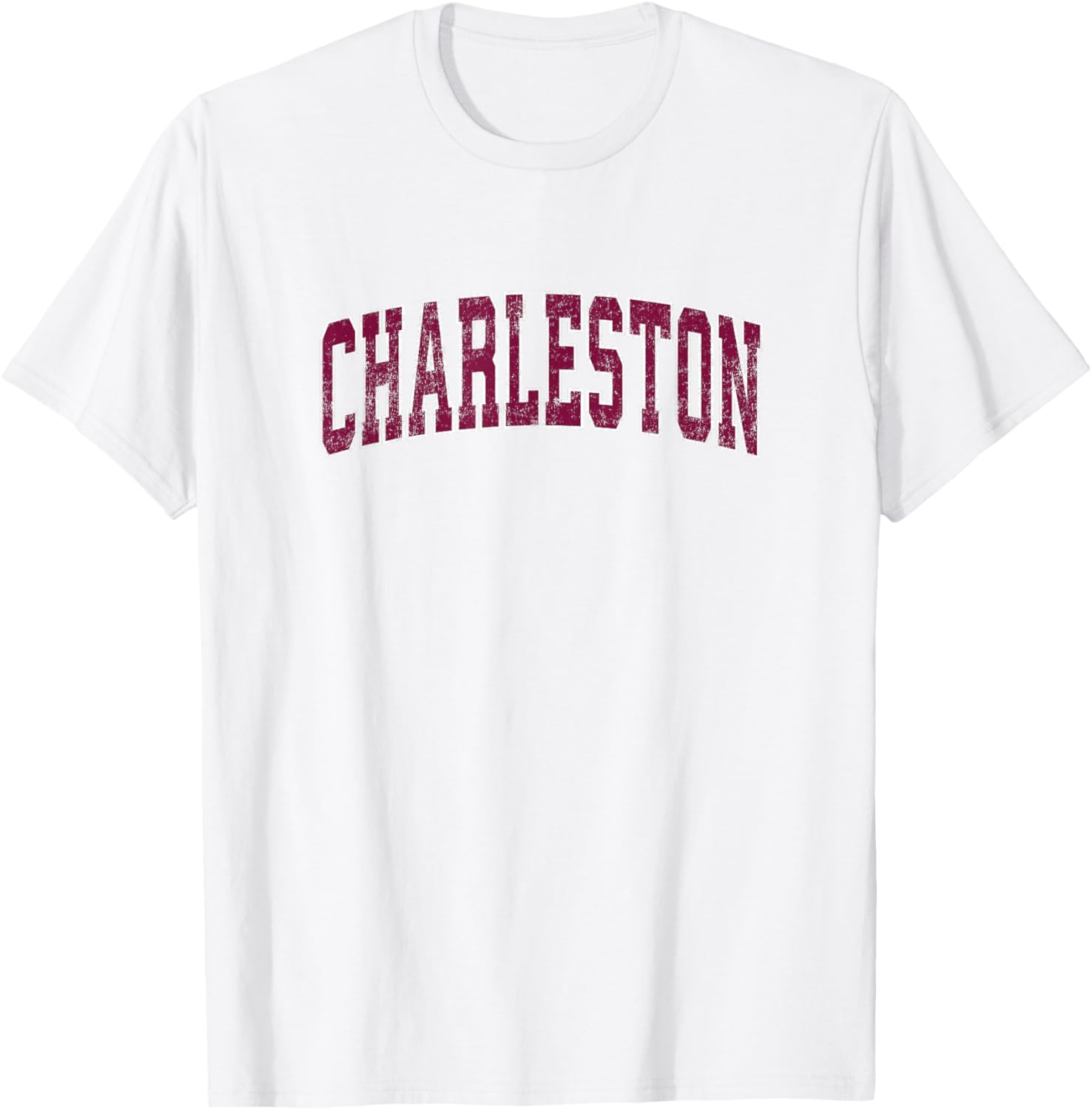 Charleston South Carolina SC Vintage Athletic Sports Design T-Shirt - T-Shirt | White