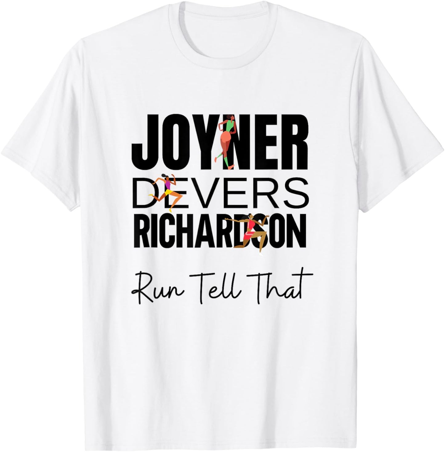 Sha'Carri, Run Tell That, Track and Field Running T-Shirt - T-Shirt | White