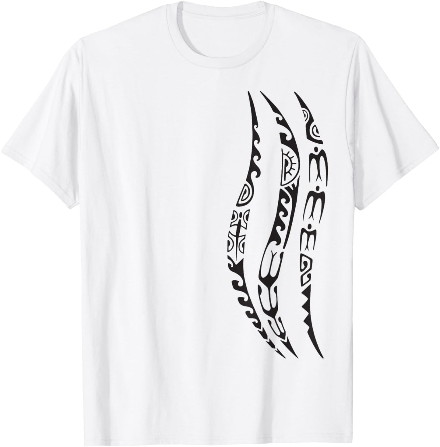 Symbol Haka Culture Maori Tribal Pattern New Zealand T-Shirt - T-Shirt | White