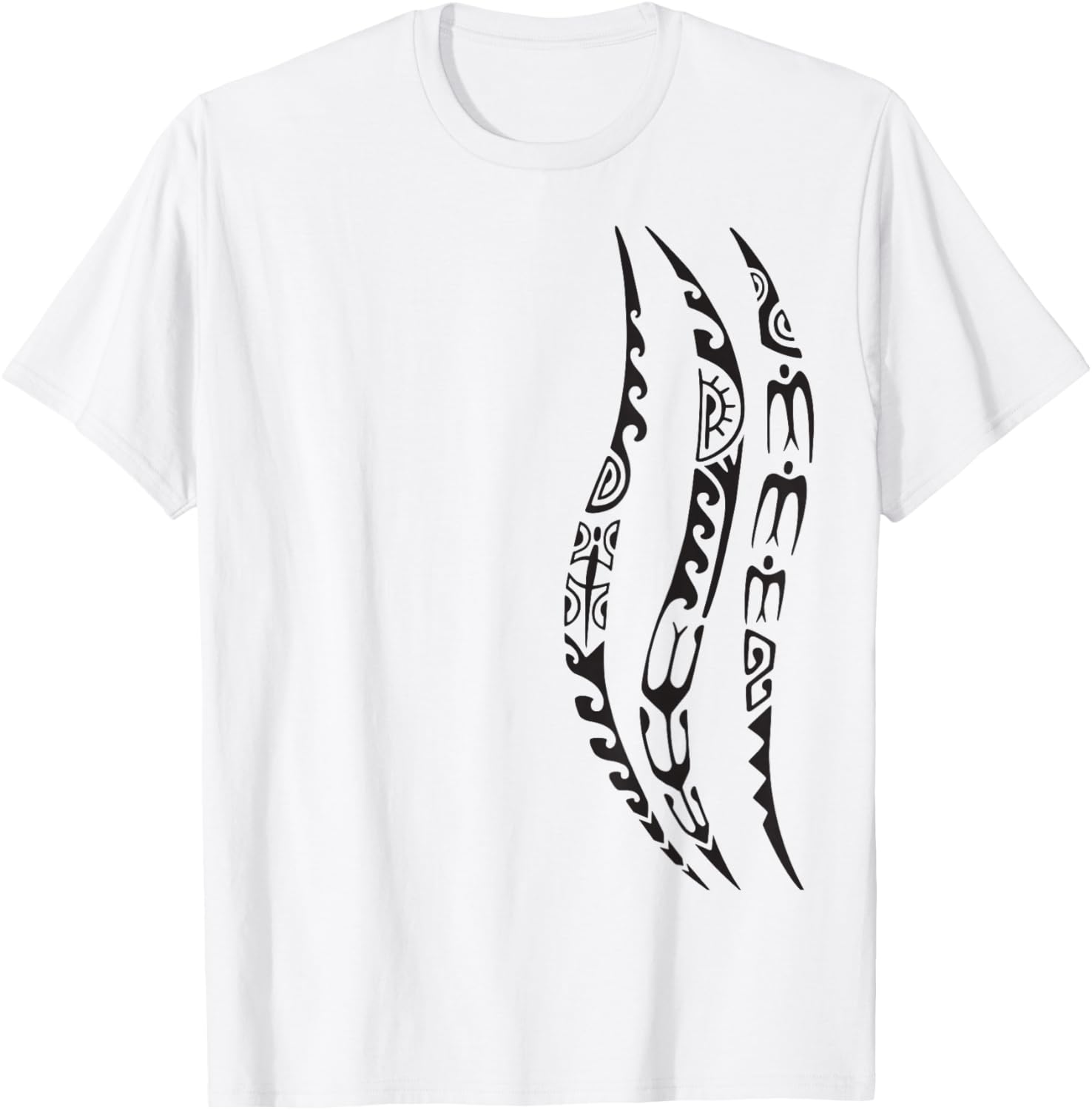 Symbol Haka Culture Maori Tribal Pattern New Zealand T-Shirt - T-Shirt | White