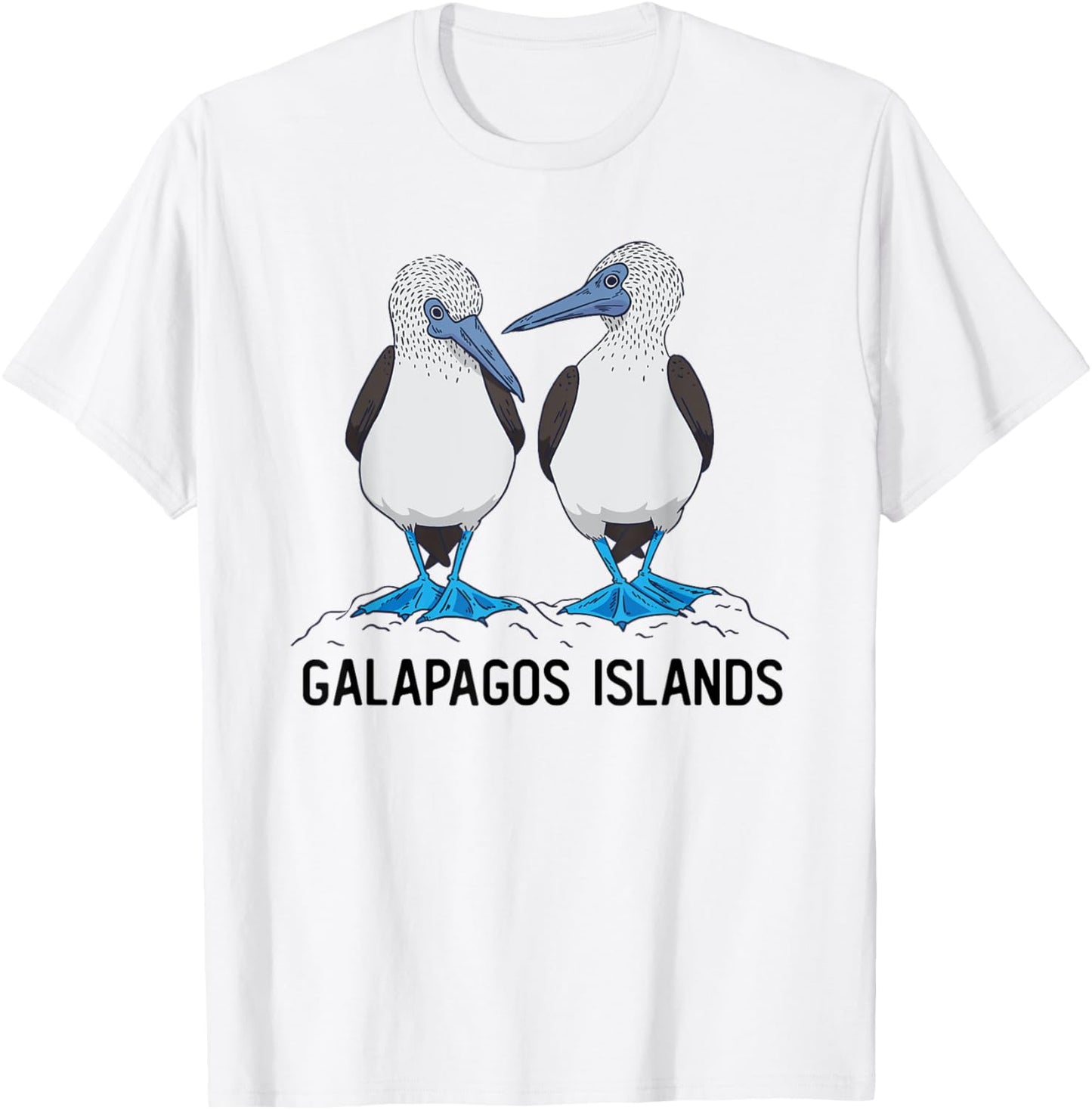 Seabirds Blue-footed Booby Bird Galapagos T-Shirt - T-Shirt | White