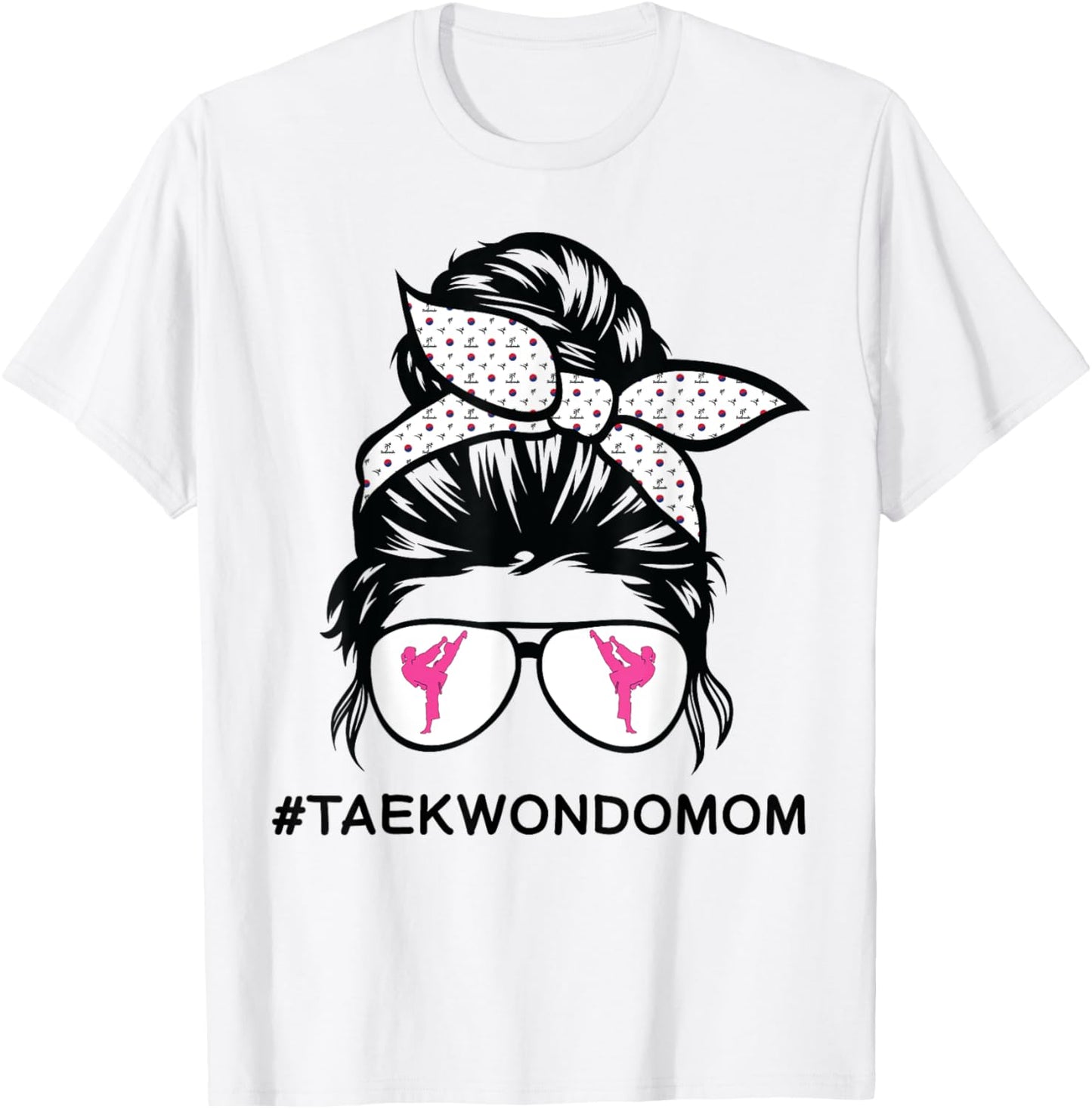 Taekwondo mom Tae Kwon Do girl black belt T-Shirt - T-Shirt | White