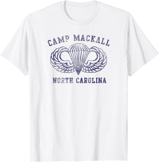 American Marauder: Camp Mackall WWII T-Shirt - T-Shirt | White