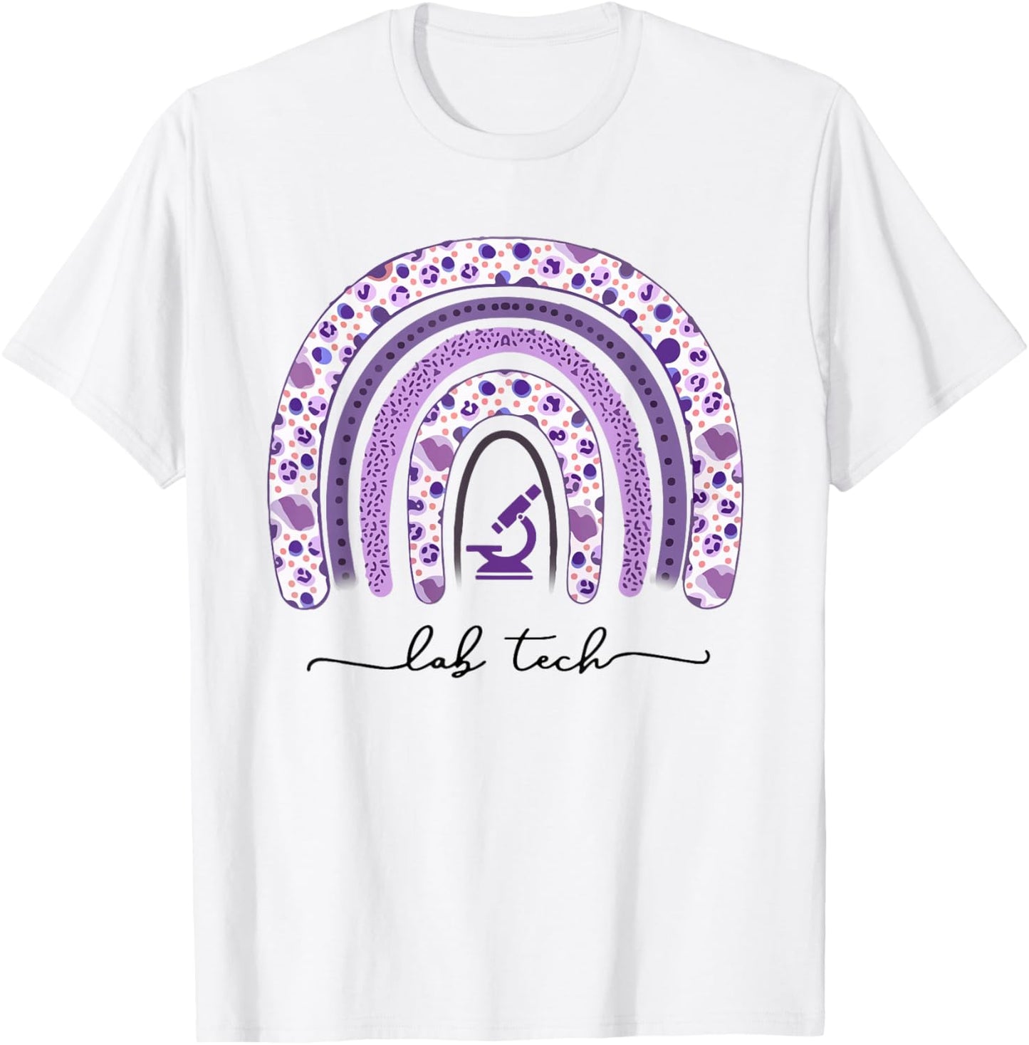 Laboratory Technician Rainbow Gift Lab Tech T-Shirt - T-Shirt | White