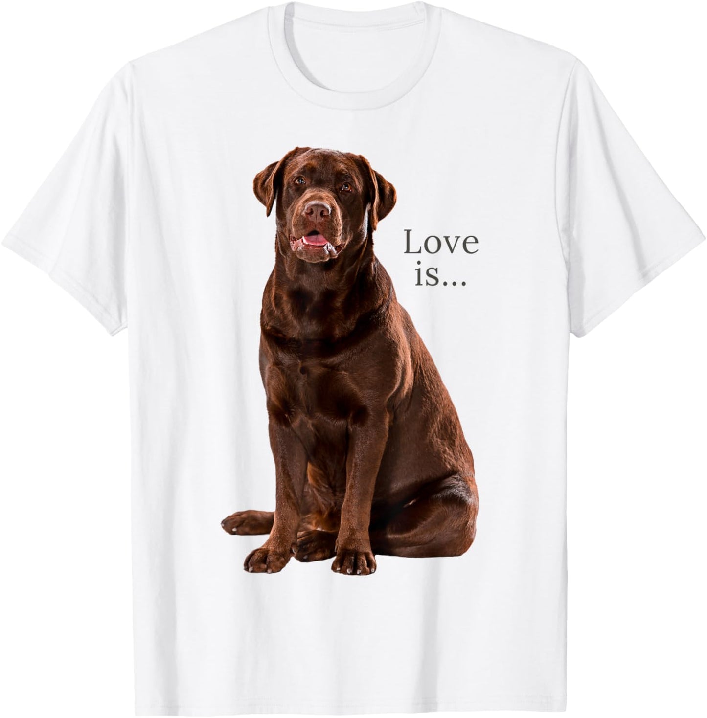 Chocolate Labrador Retriever Shirt Lab Dog Mom Dad Puppy T-Shirt - T-Shirt | White