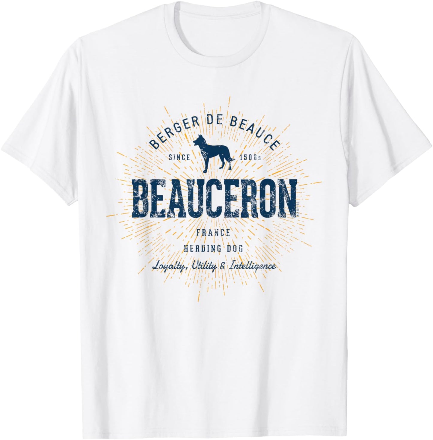 Berger de Beauce Vintage Beauceron T-Shirt - T-Shirt | White