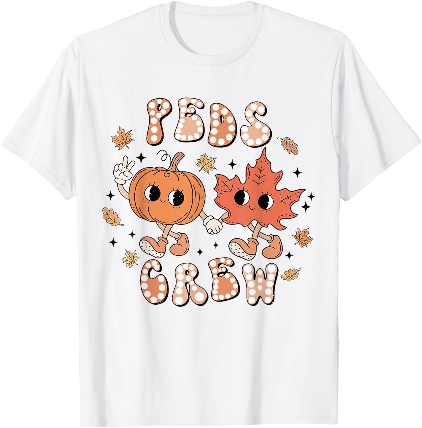 PEDS Crew Fall, Pediatric Fall Nurse, Nurse Medical T-Shirt - T-Shirt | White