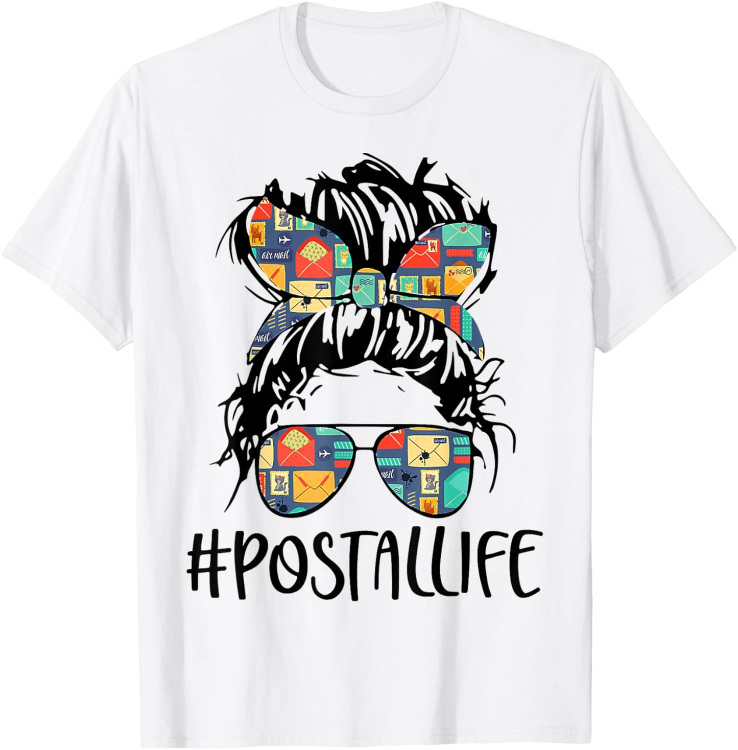 Postallife Mail Carrier Postal Worker Mailwoman Mother's Day T-Shirt - T-Shirt | White