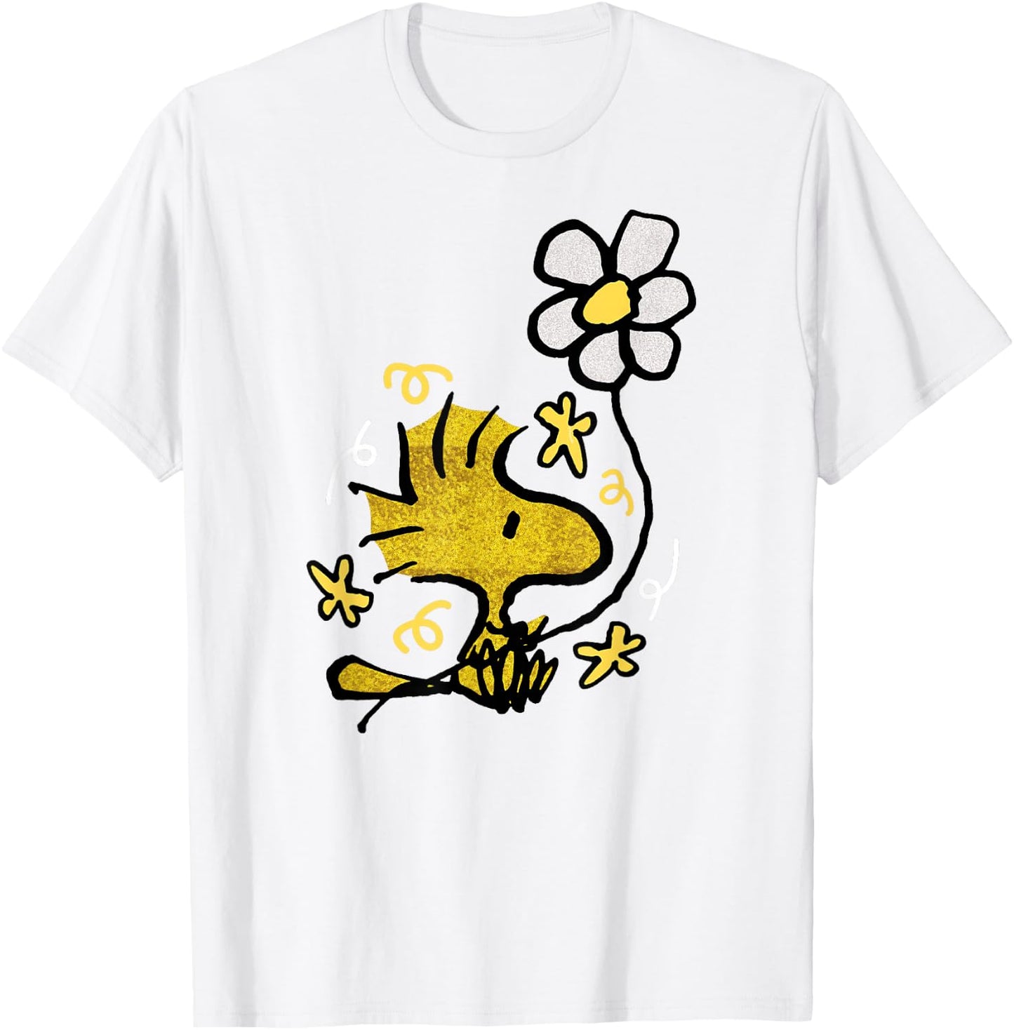 Peanuts - Woodstock Flower T-Shirt - T-Shirt | White