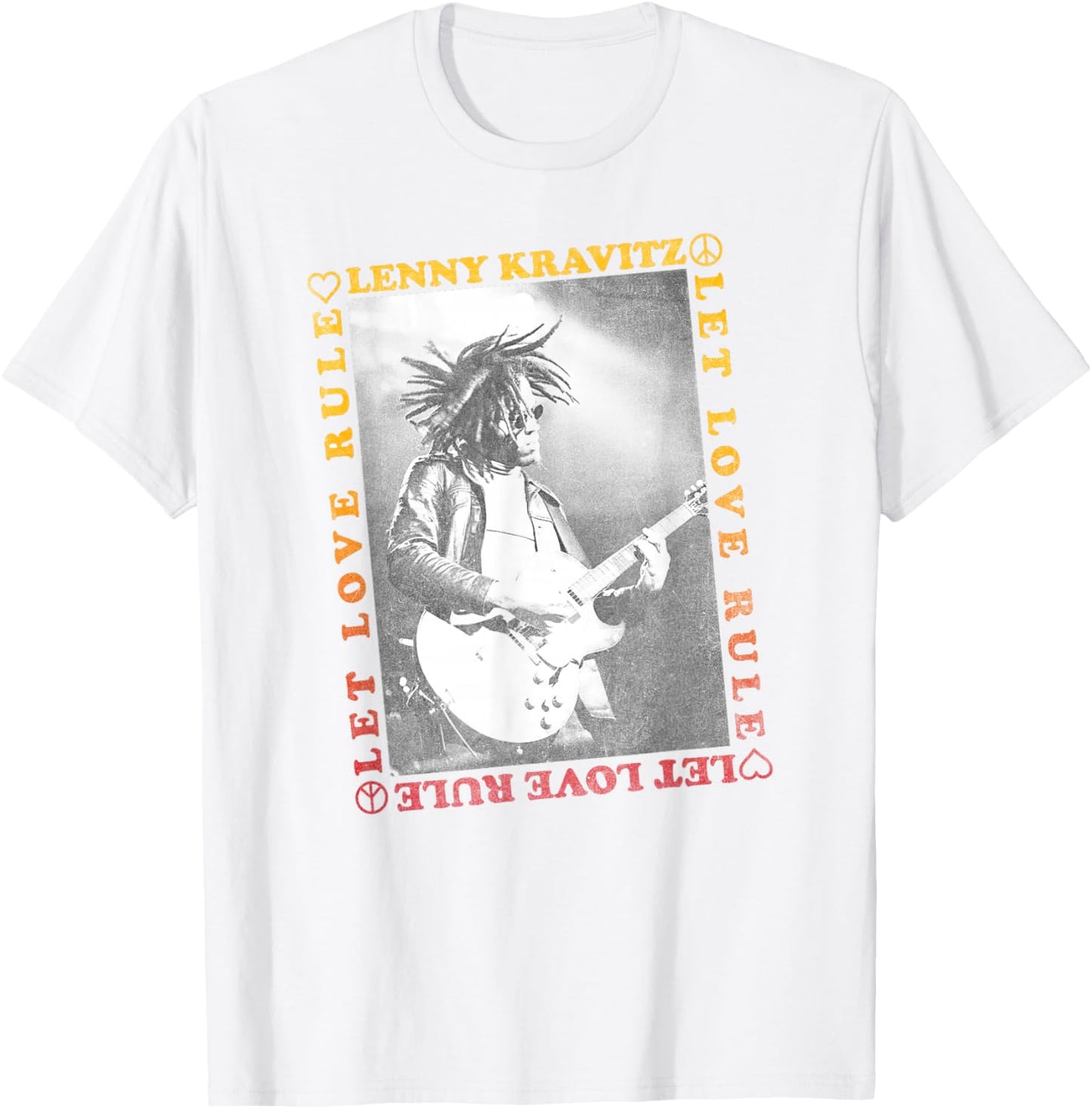 Lenny Kravitz – Guitar Let Love Rule T-Shirt - T-Shirt | White